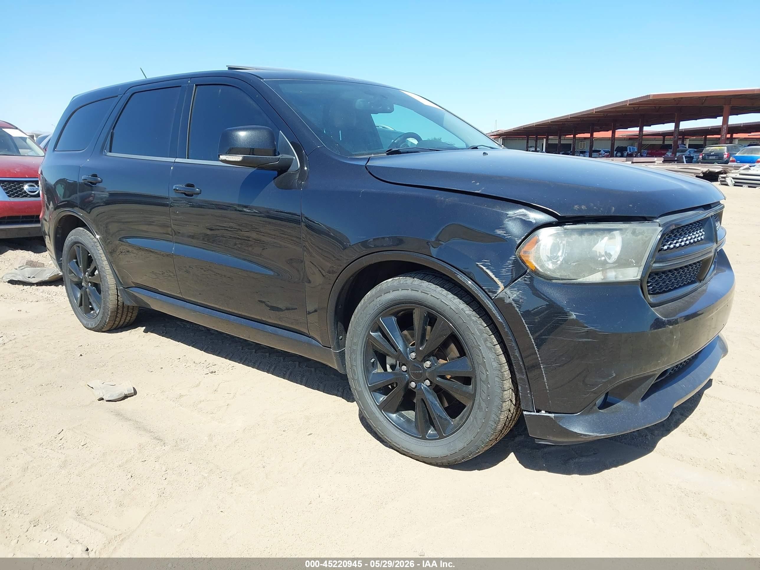 2013 Dodge Durango R/t Черный vin: 1C4SDHCT2DC660417