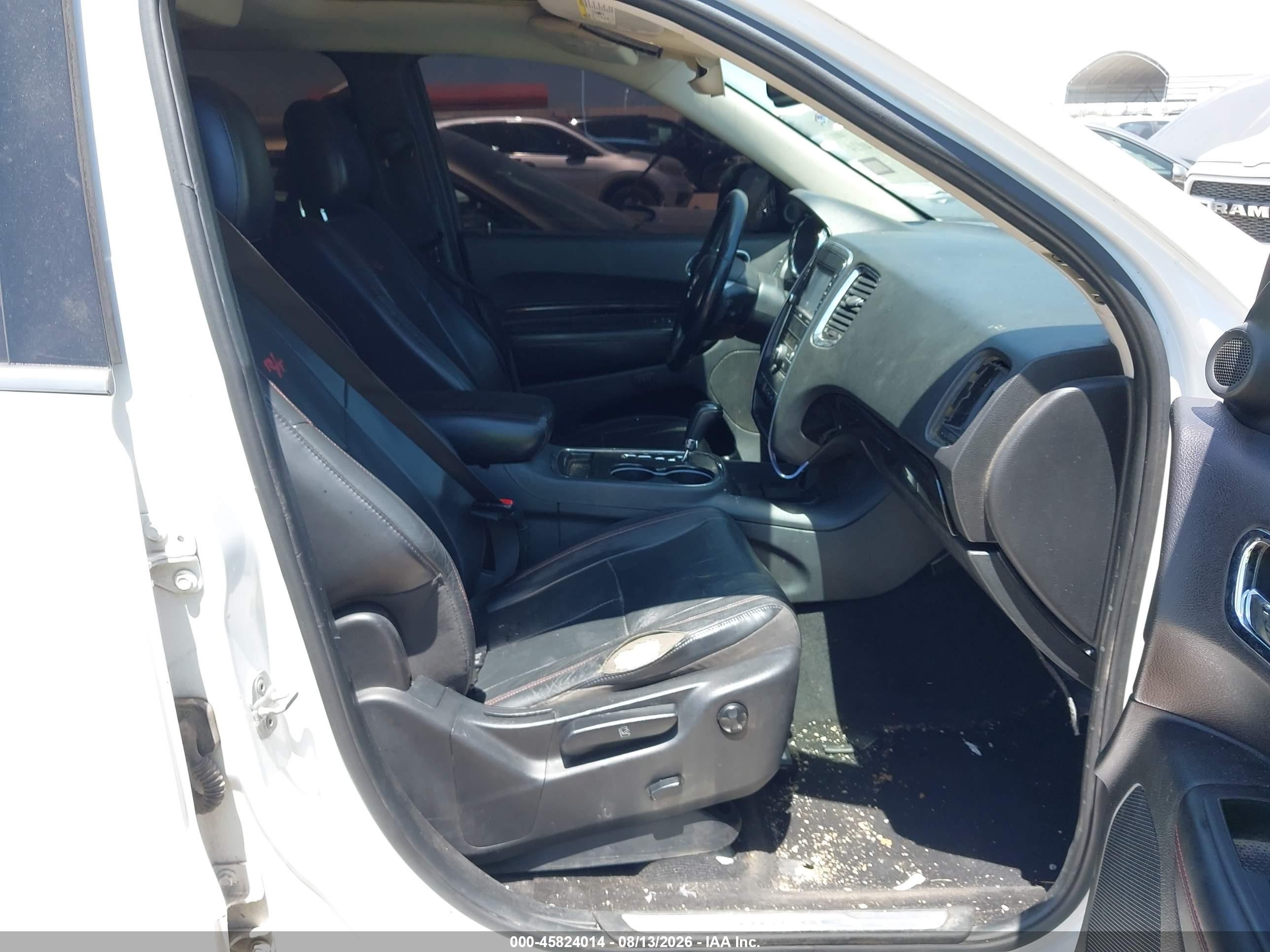 2013 Dodge Durango R/t White vin: 1C4SDHCT2DC697547