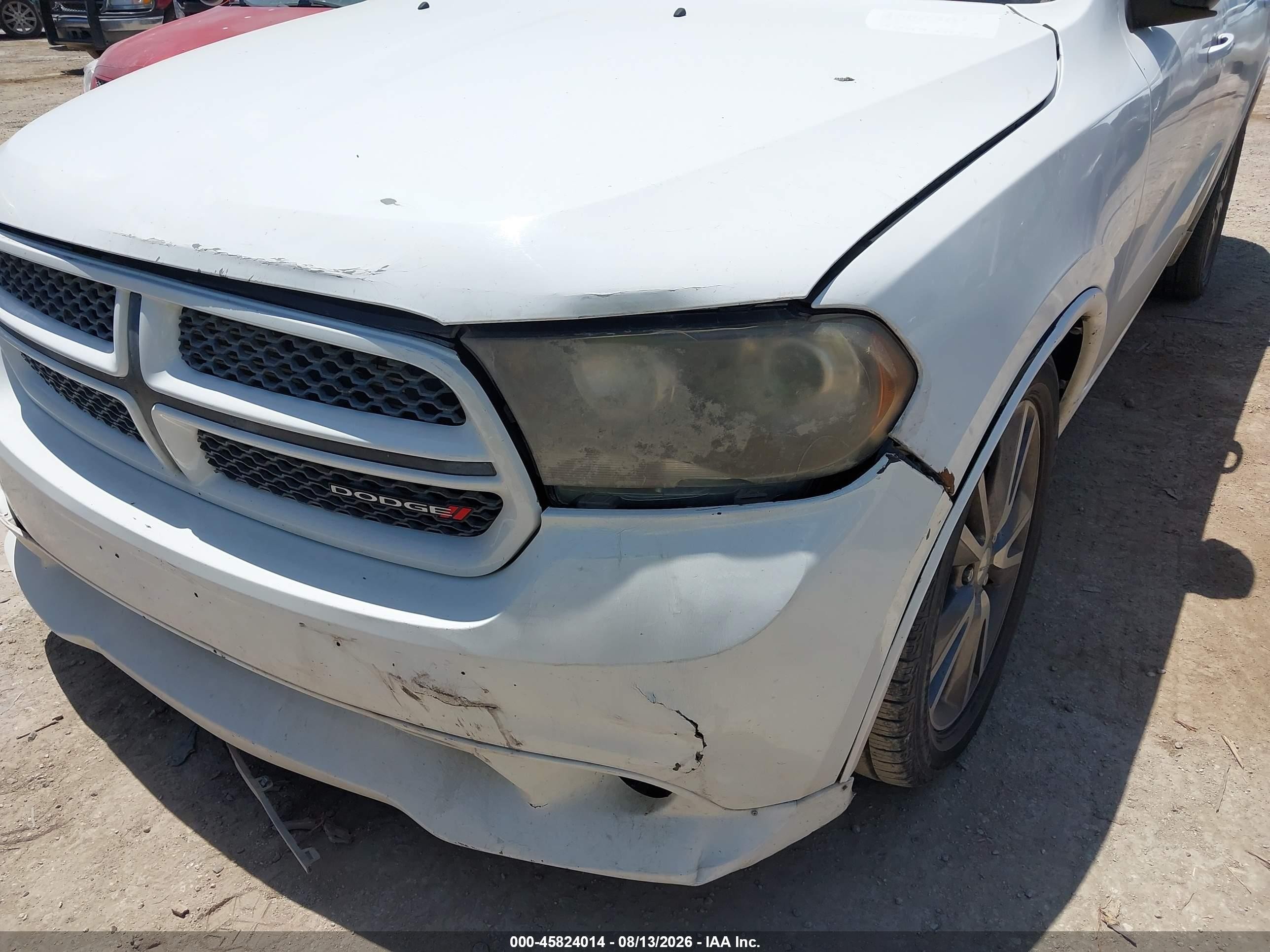 2013 Dodge Durango R/t White vin: 1C4SDHCT2DC697547