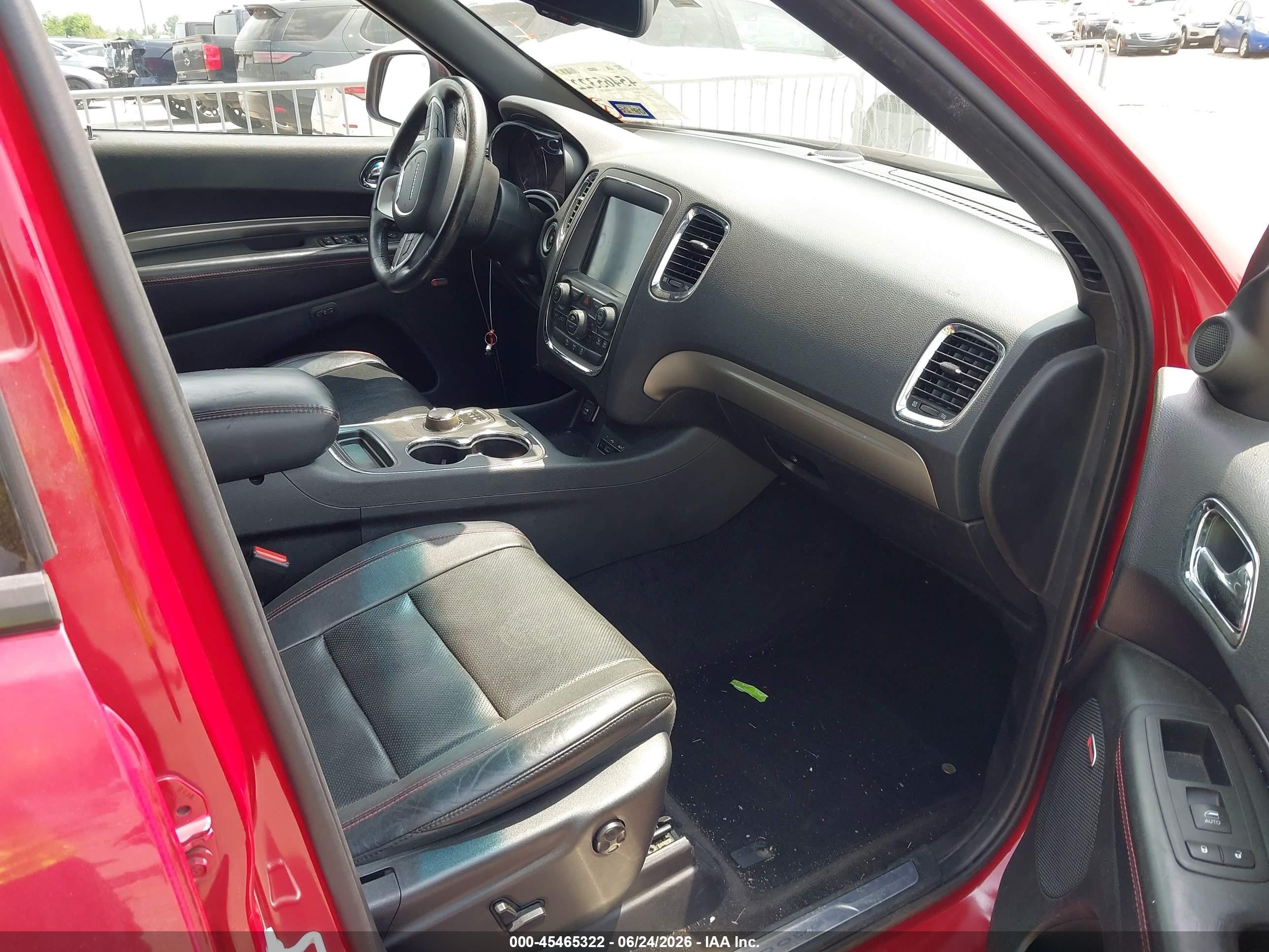 2015 Dodge Durango R/t Red vin: 1C4SDHCT2FC105812