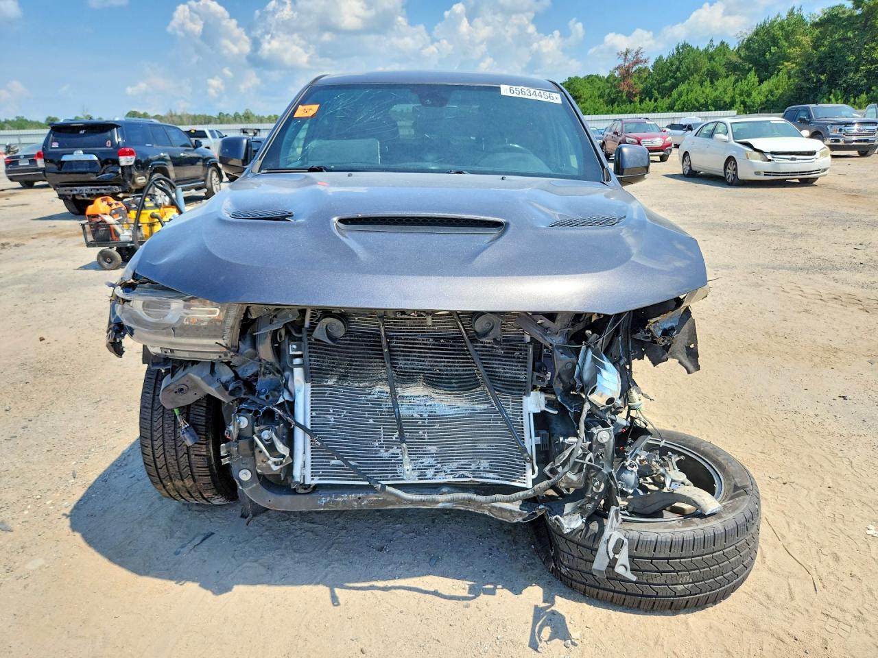 2019 Dodge Durango R/t Gray vin: 1C4SDHCT2KC721438