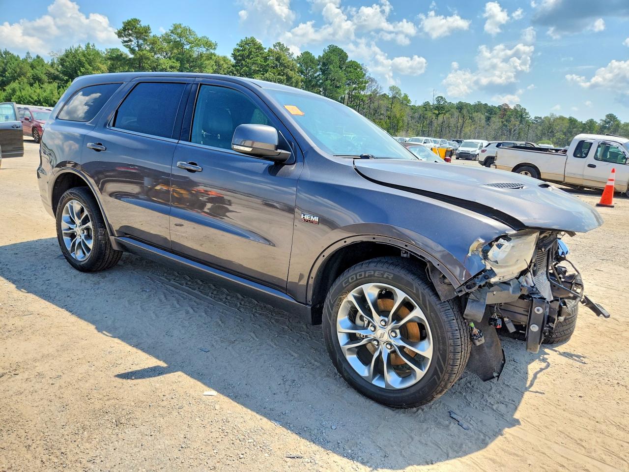 2019 Dodge Durango R/t Gray vin: 1C4SDHCT2KC721438