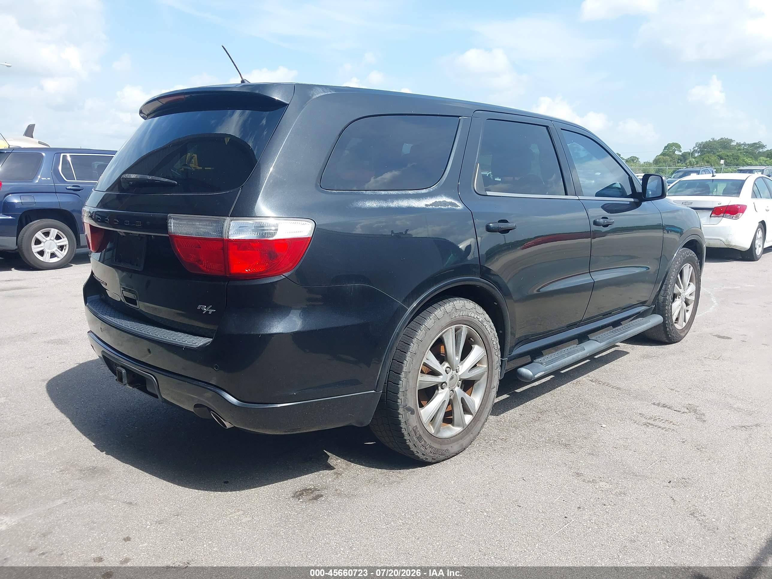 2012 Dodge Durango R/t Black vin: 1C4SDHCT3CC314360