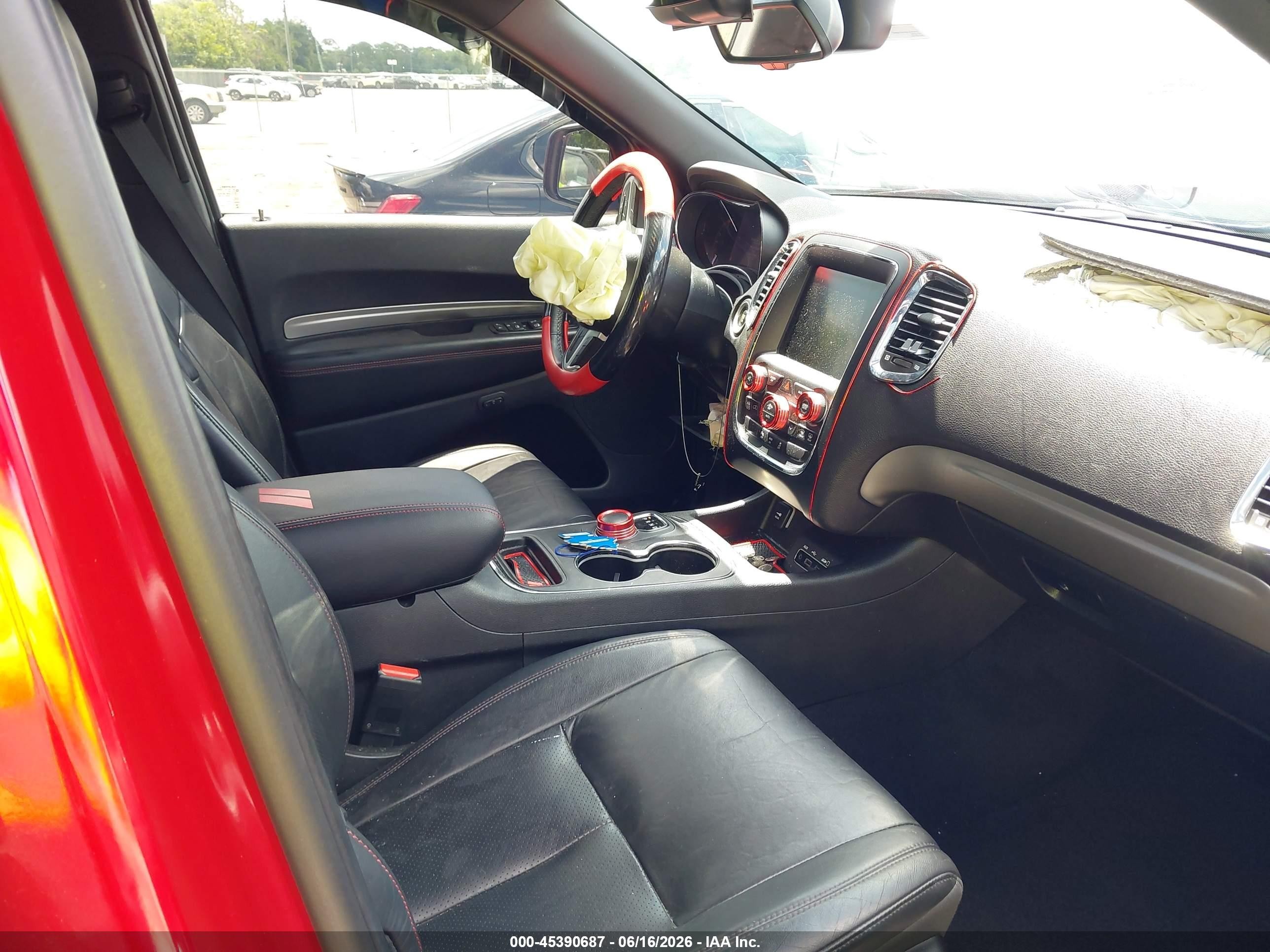 2014 Dodge Durango R/t Красный vin: 1C4SDHCT3EC344106