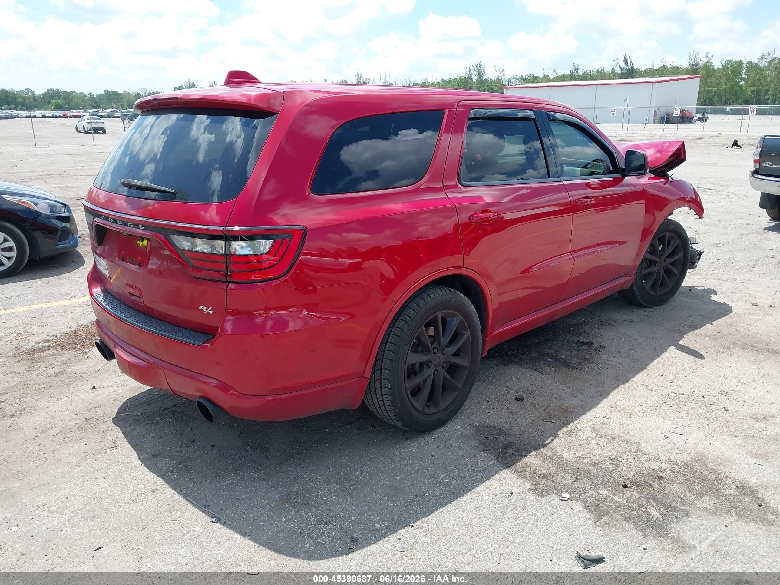 2014 Dodge Durango R/t Красный vin: 1C4SDHCT3EC344106