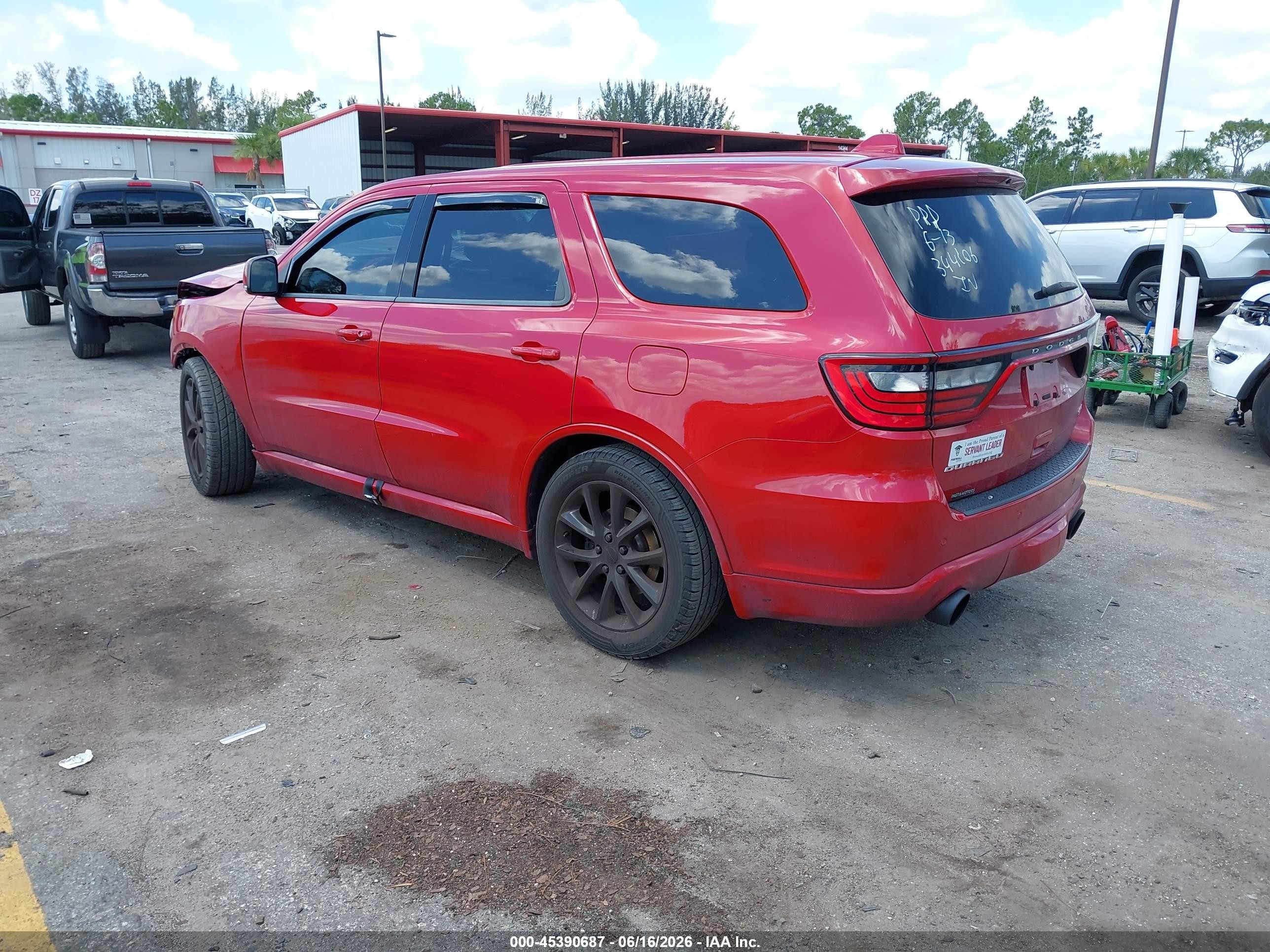 2014 Dodge Durango R/t Красный vin: 1C4SDHCT3EC344106