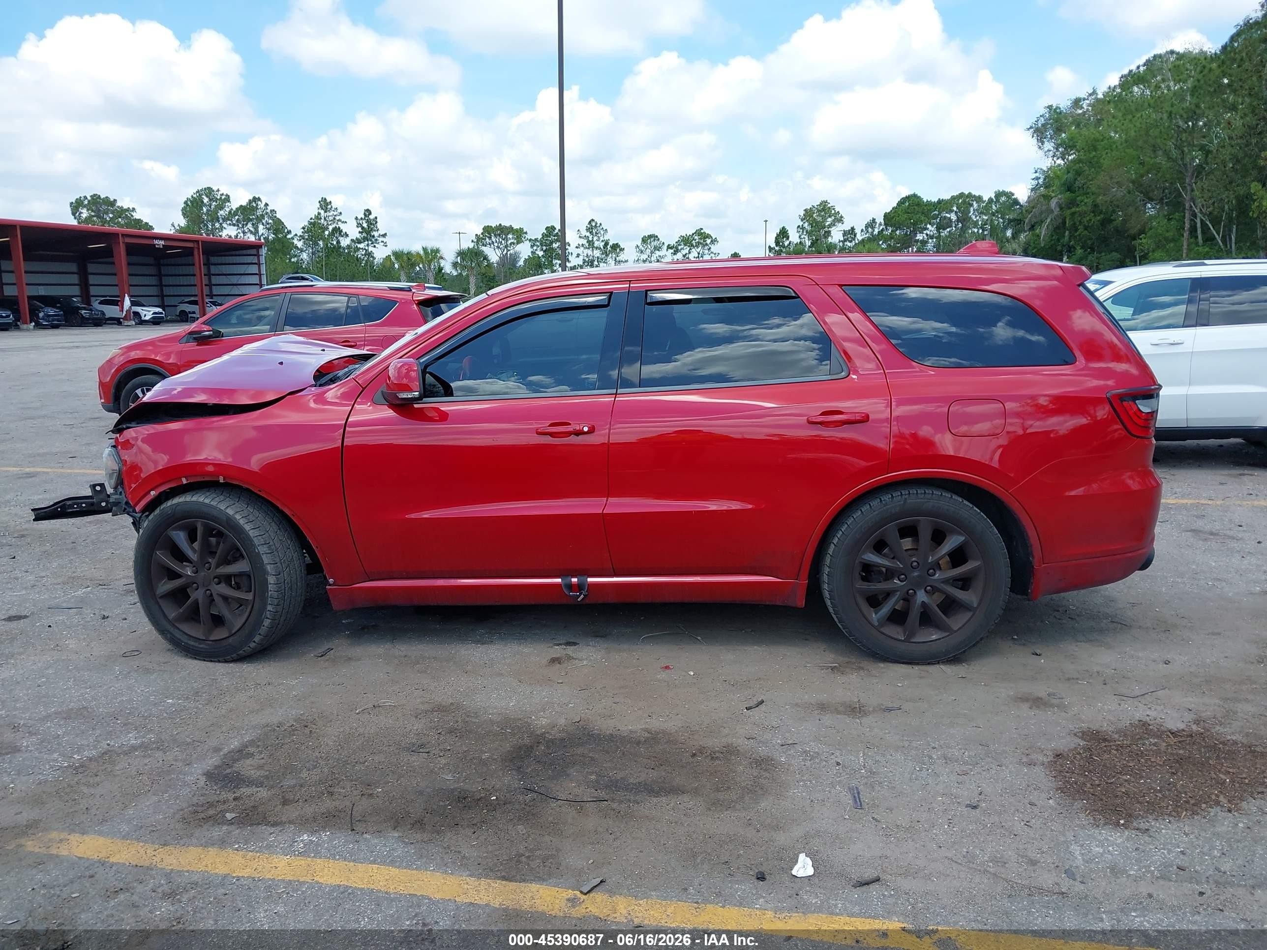2014 Dodge Durango R/t Красный vin: 1C4SDHCT3EC344106