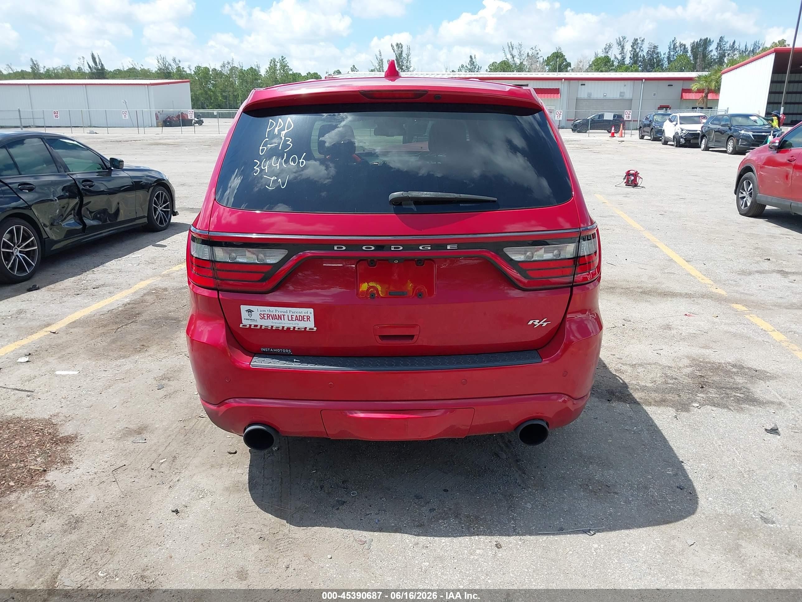 2014 Dodge Durango R/t Красный vin: 1C4SDHCT3EC344106