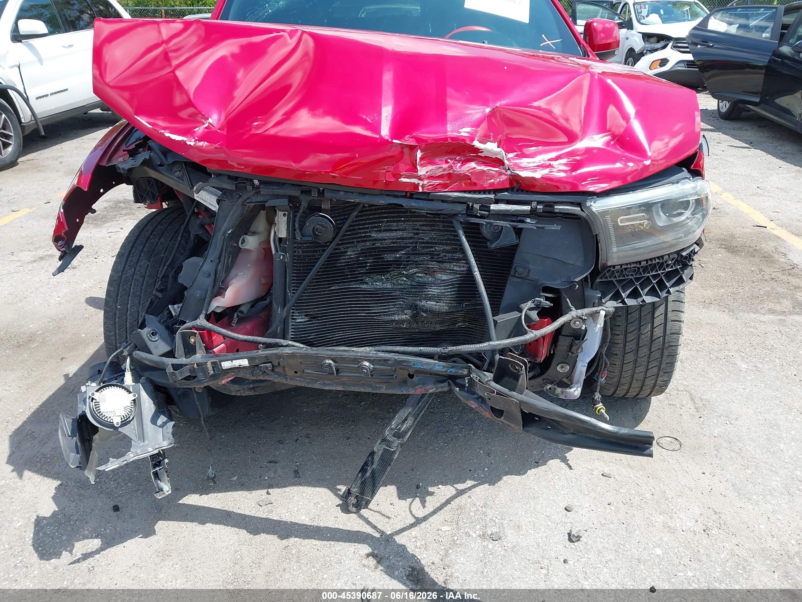 2014 Dodge Durango R/t Красный vin: 1C4SDHCT3EC344106