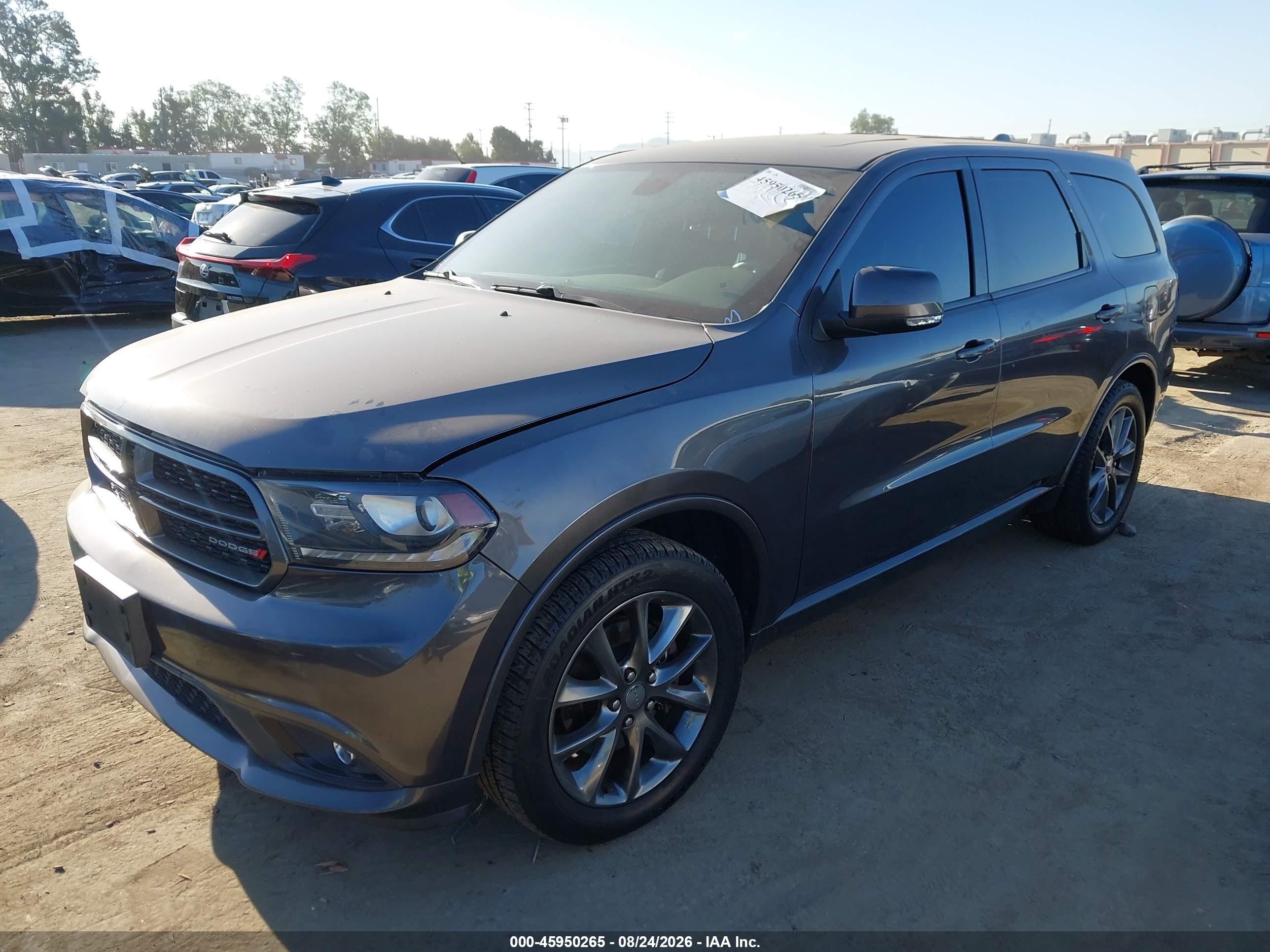 2014 Dodge Durango R/t Gray vin: 1C4SDHCT3EC590959