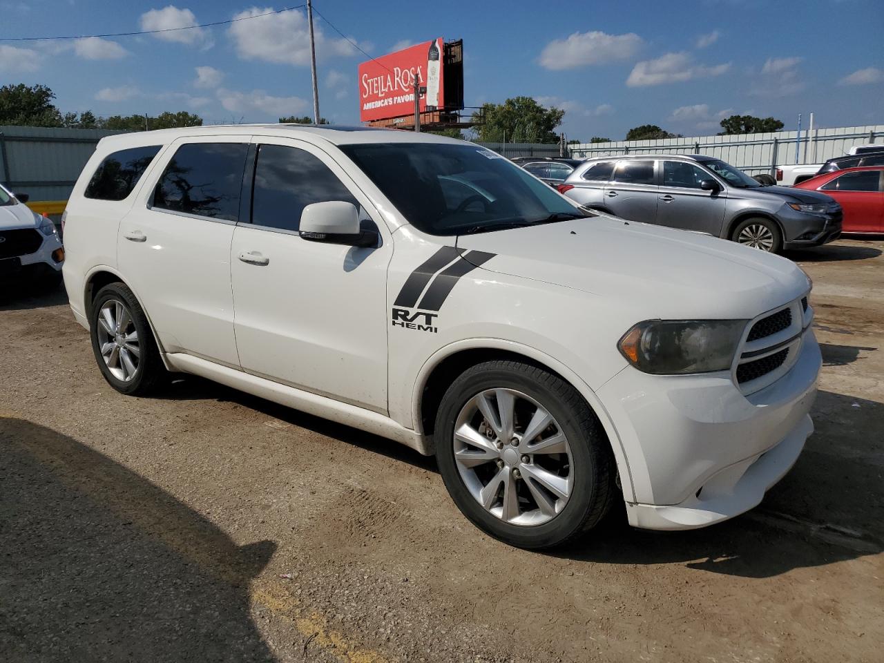 2012 Dodge Durango R/t White vin: 1C4SDHCT4CC130397