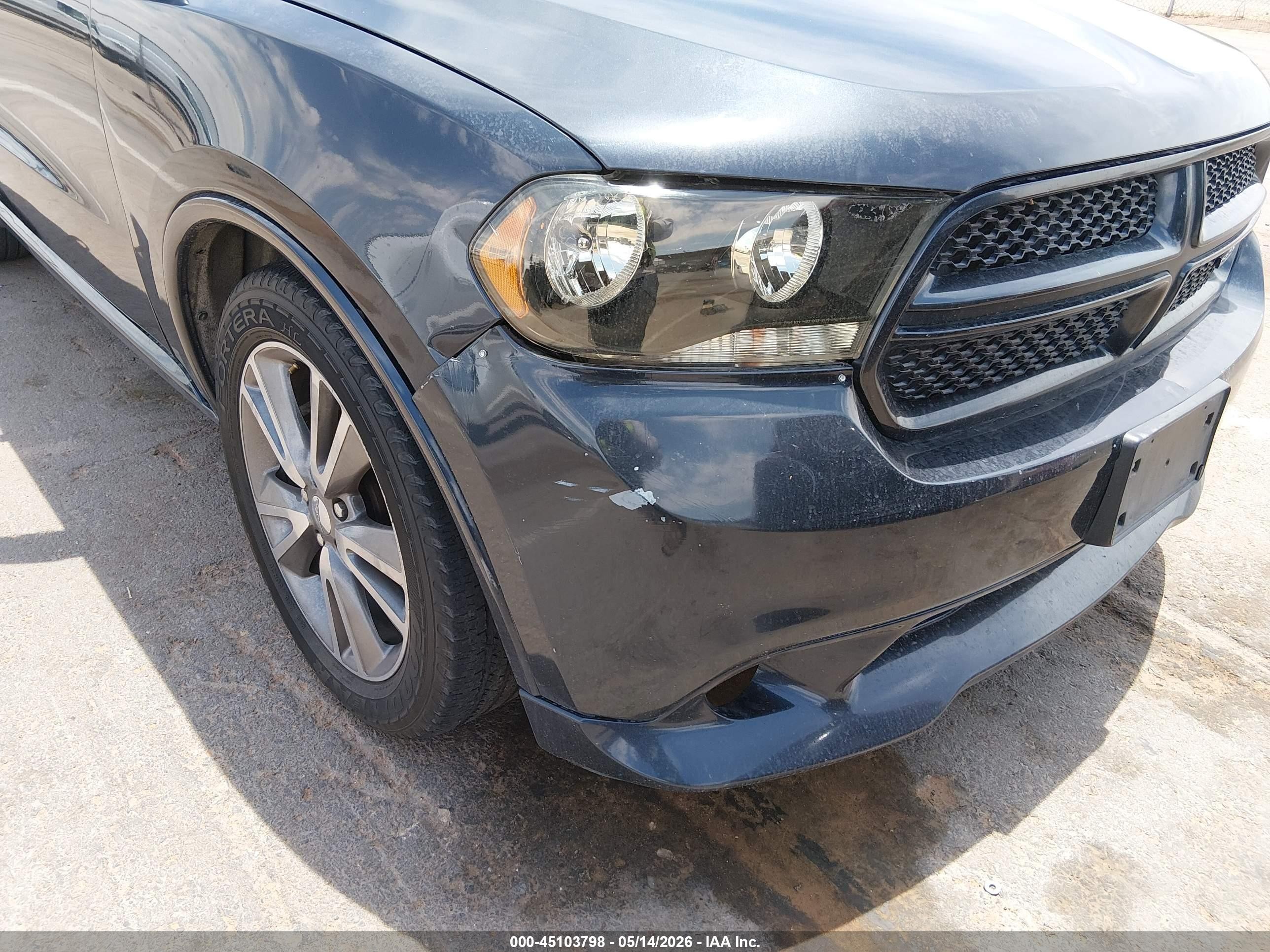 2013 Dodge Durango R/t Gray vin: 1C4SDHCT4DC661634