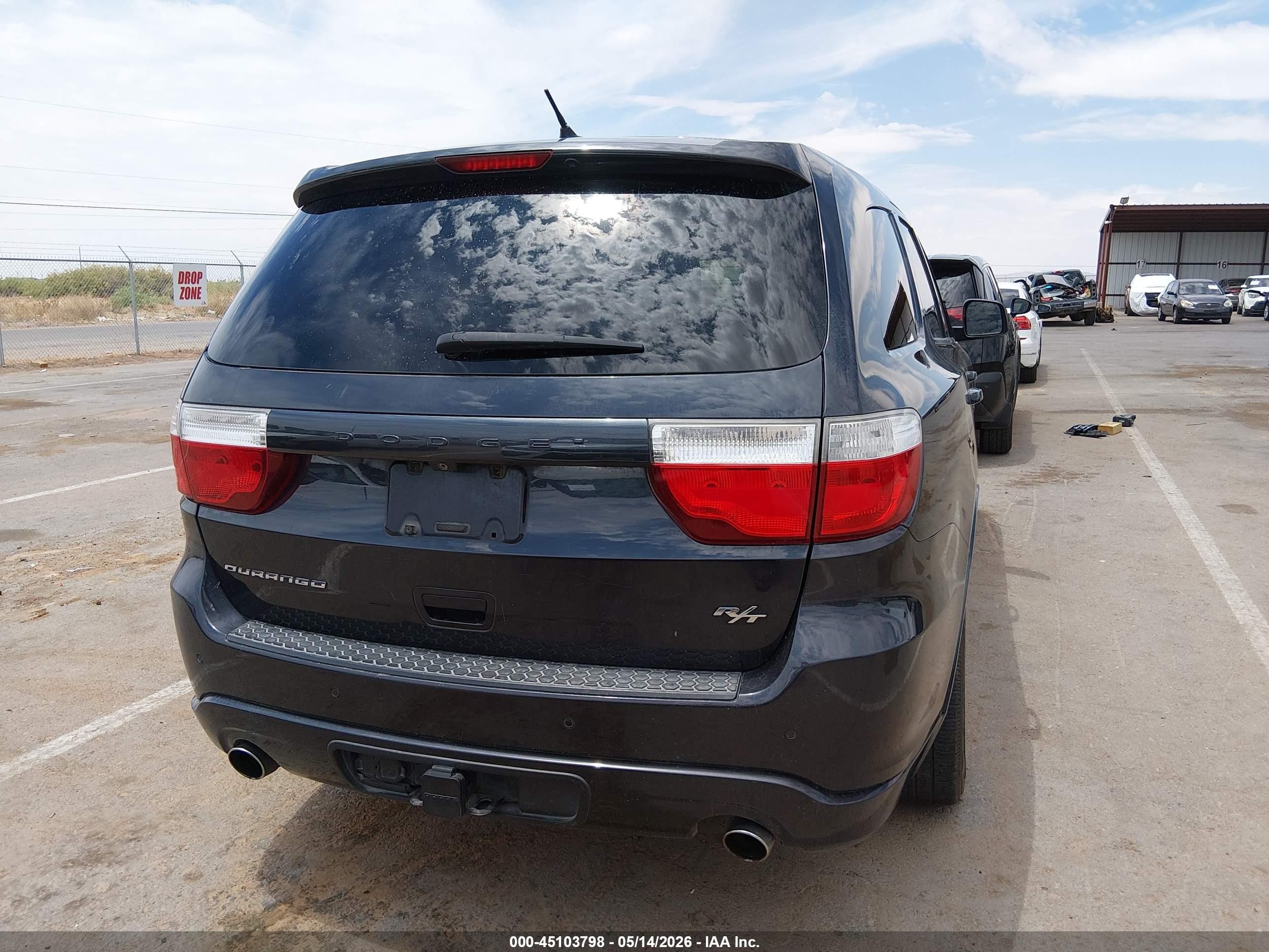 2013 Dodge Durango R/t Gray vin: 1C4SDHCT4DC661634
