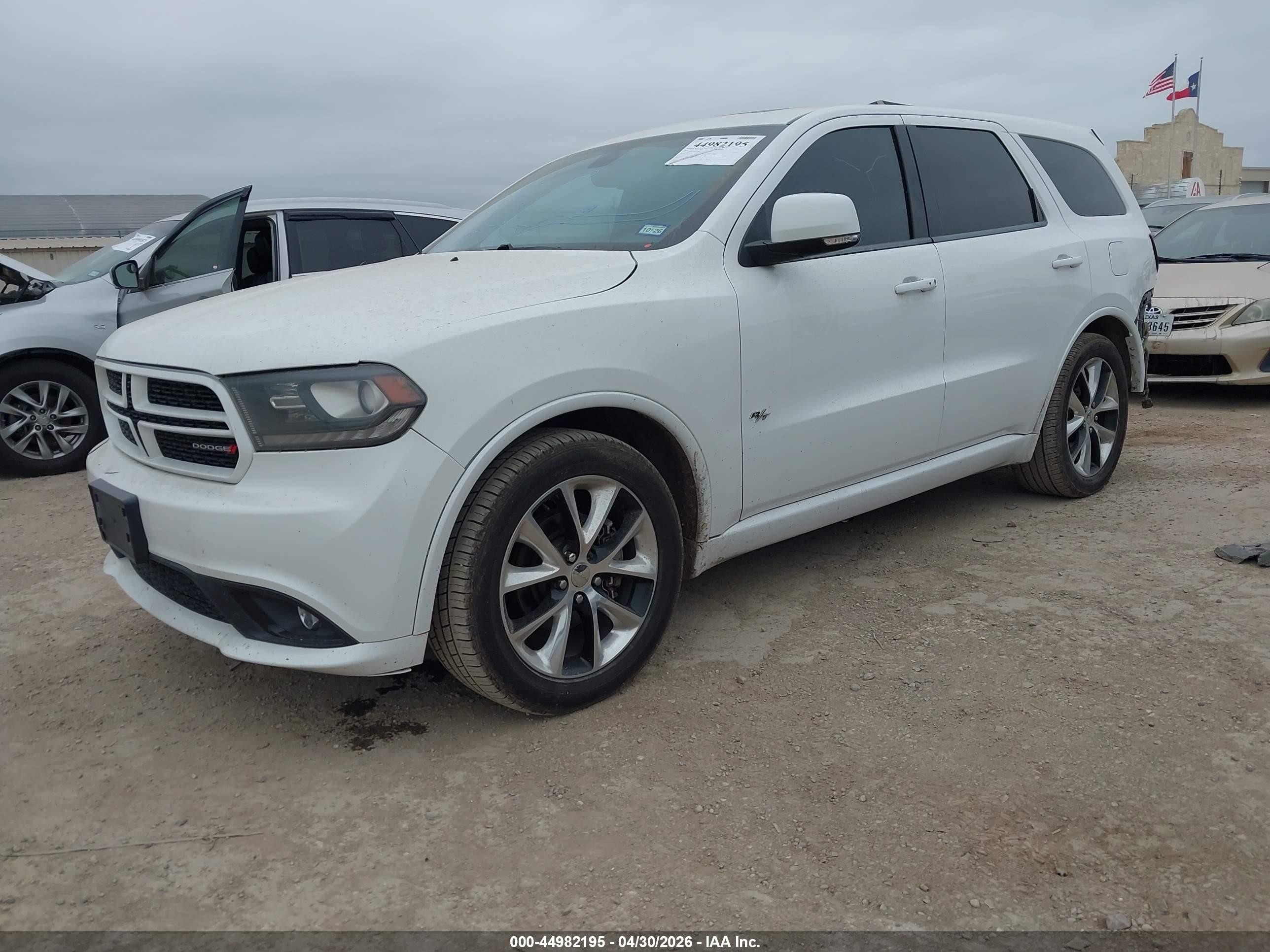 2014 Dodge Durango R/t White vin: 1C4SDHCT4EC513839