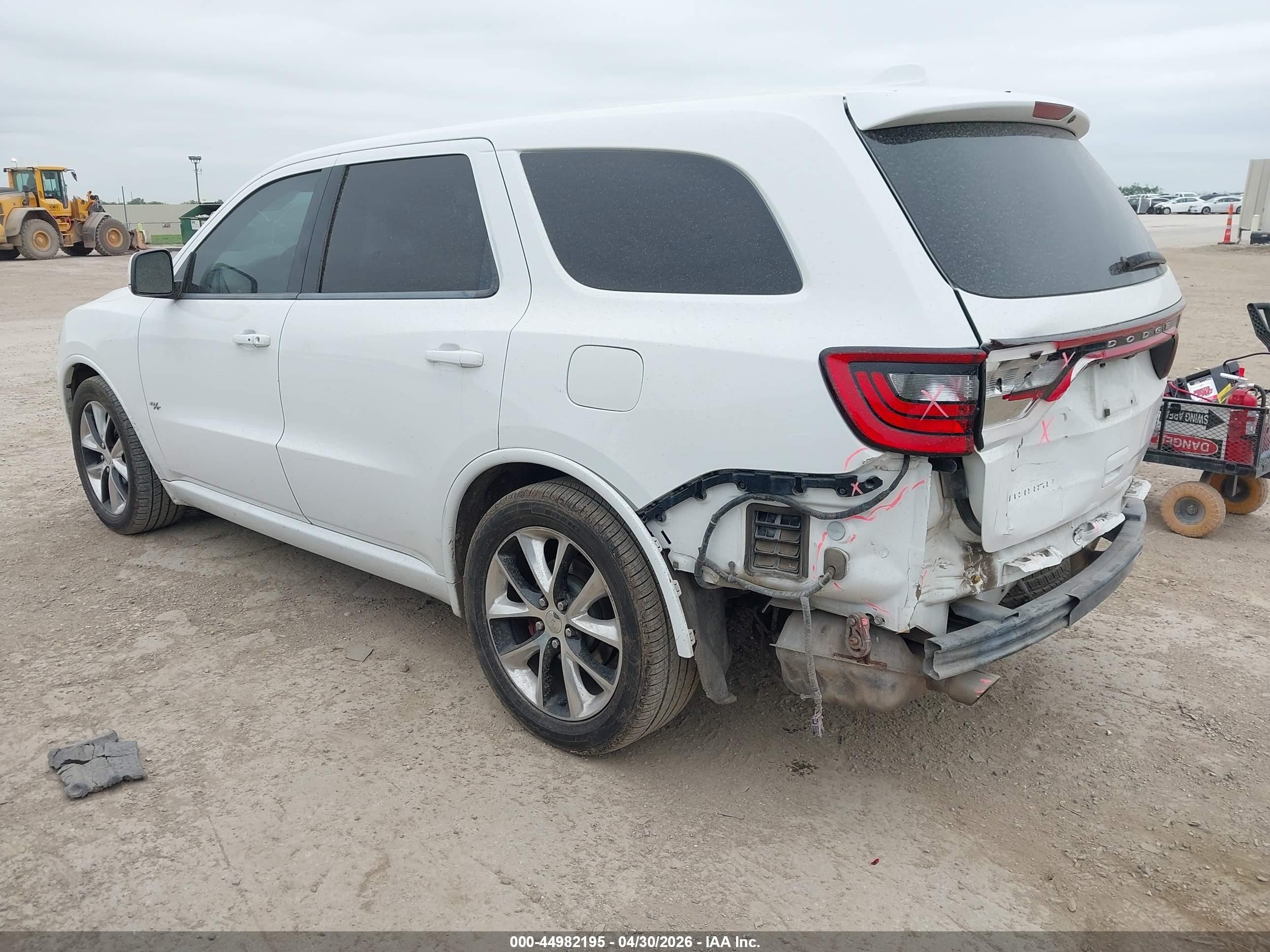 2014 Dodge Durango R/t White vin: 1C4SDHCT4EC513839