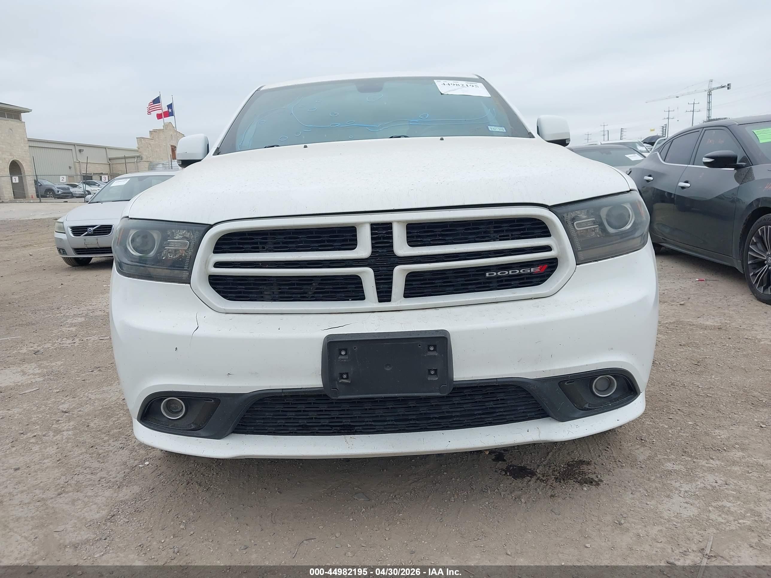 2014 Dodge Durango R/t White vin: 1C4SDHCT4EC513839