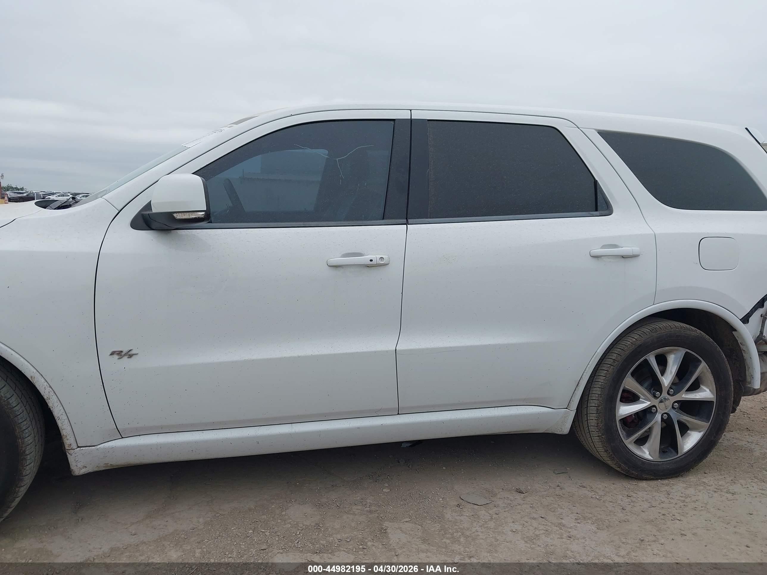 2014 Dodge Durango R/t White vin: 1C4SDHCT4EC513839