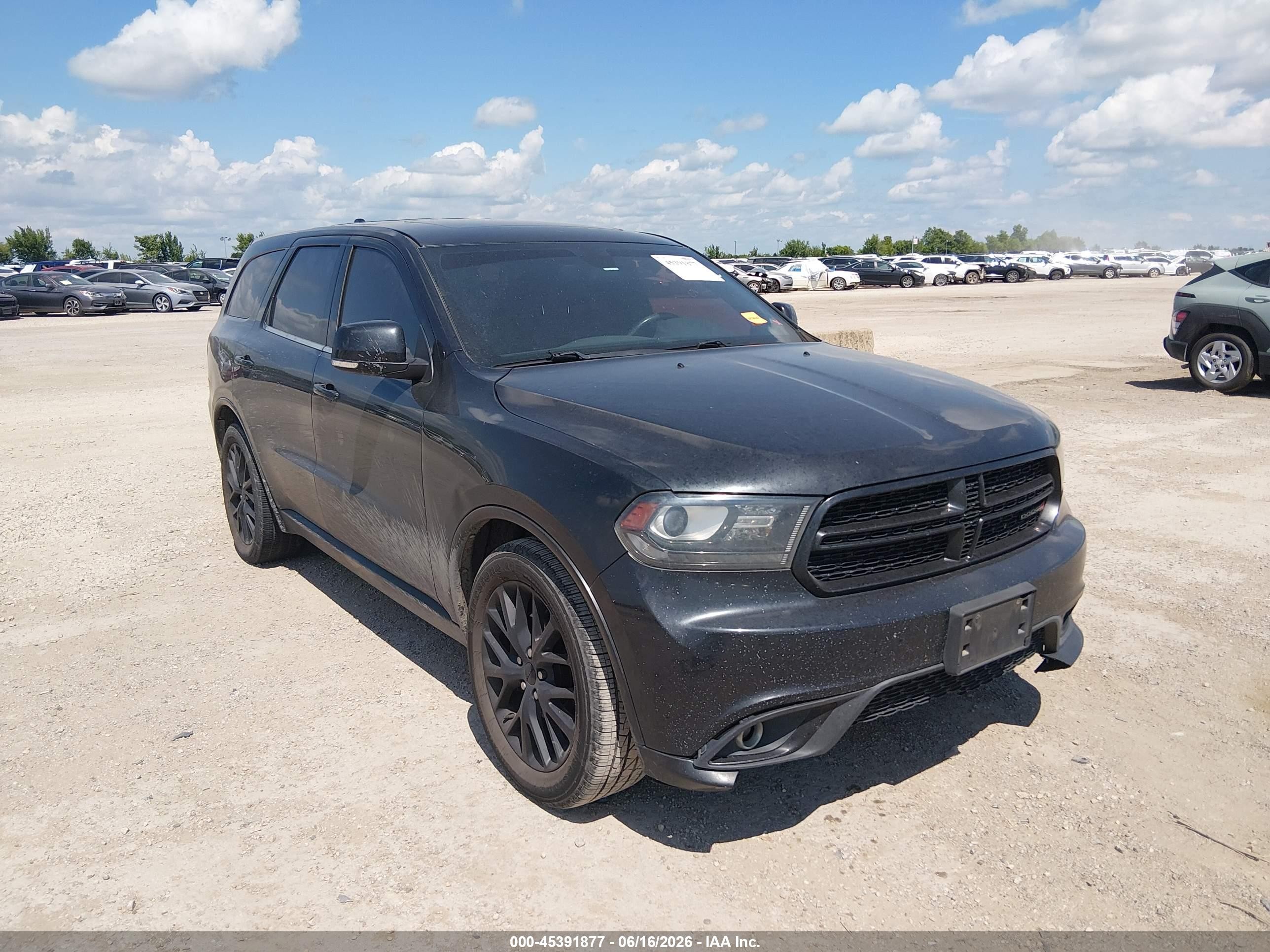 2014 Dodge Durango R/t Black vin: 1C4SDHCT4EC975043