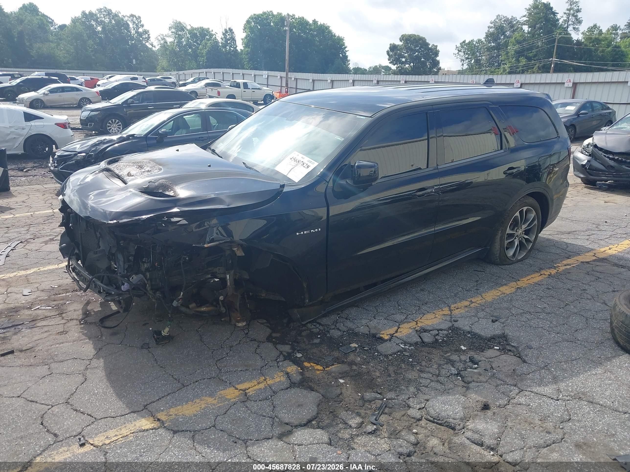 2020 Dodge Durango R/t Rwd Черный vin: 1C4SDHCT5LC259569