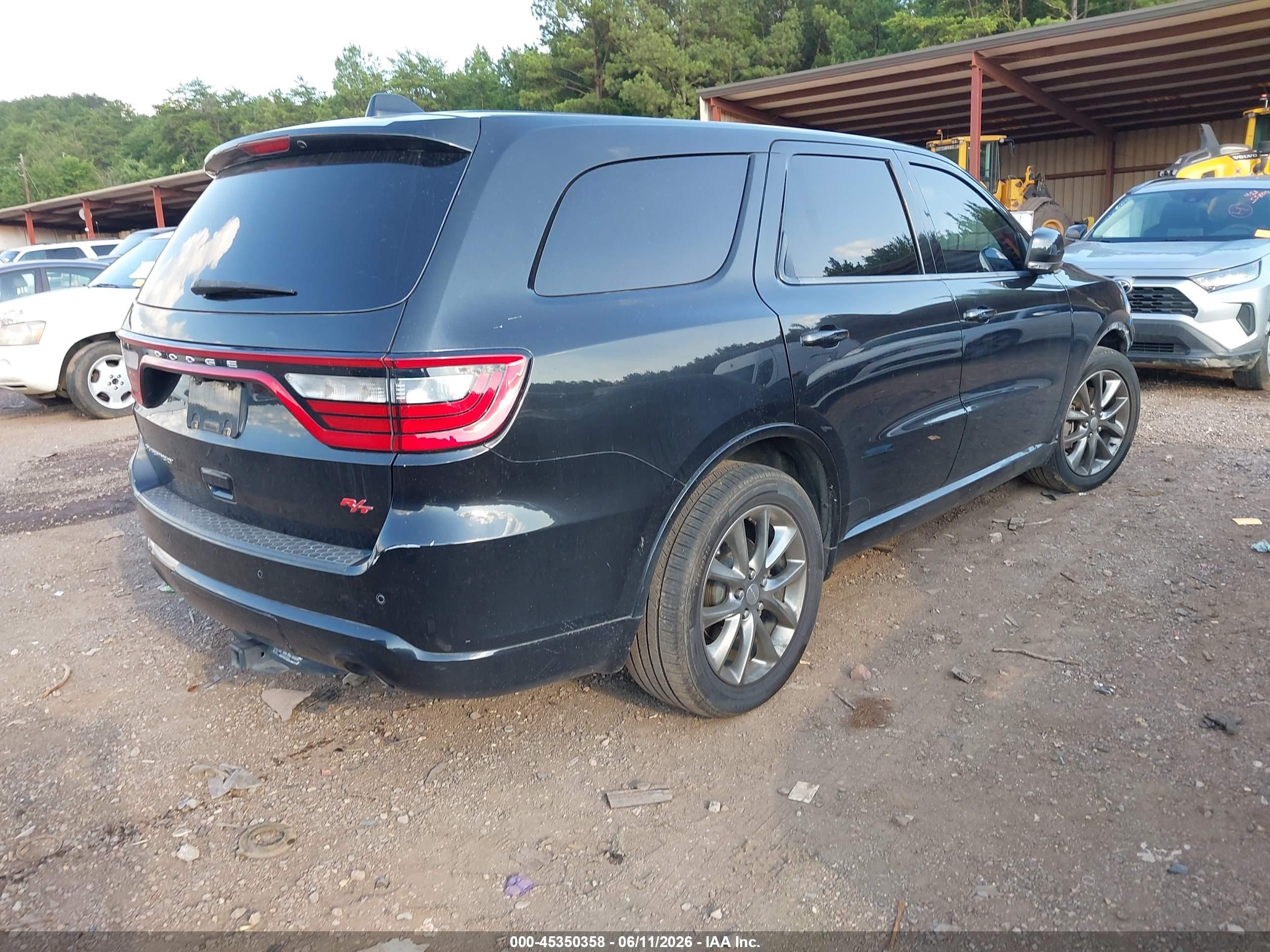2015 Dodge Durango R/t Черный vin: 1C4SDHCT6FC709217