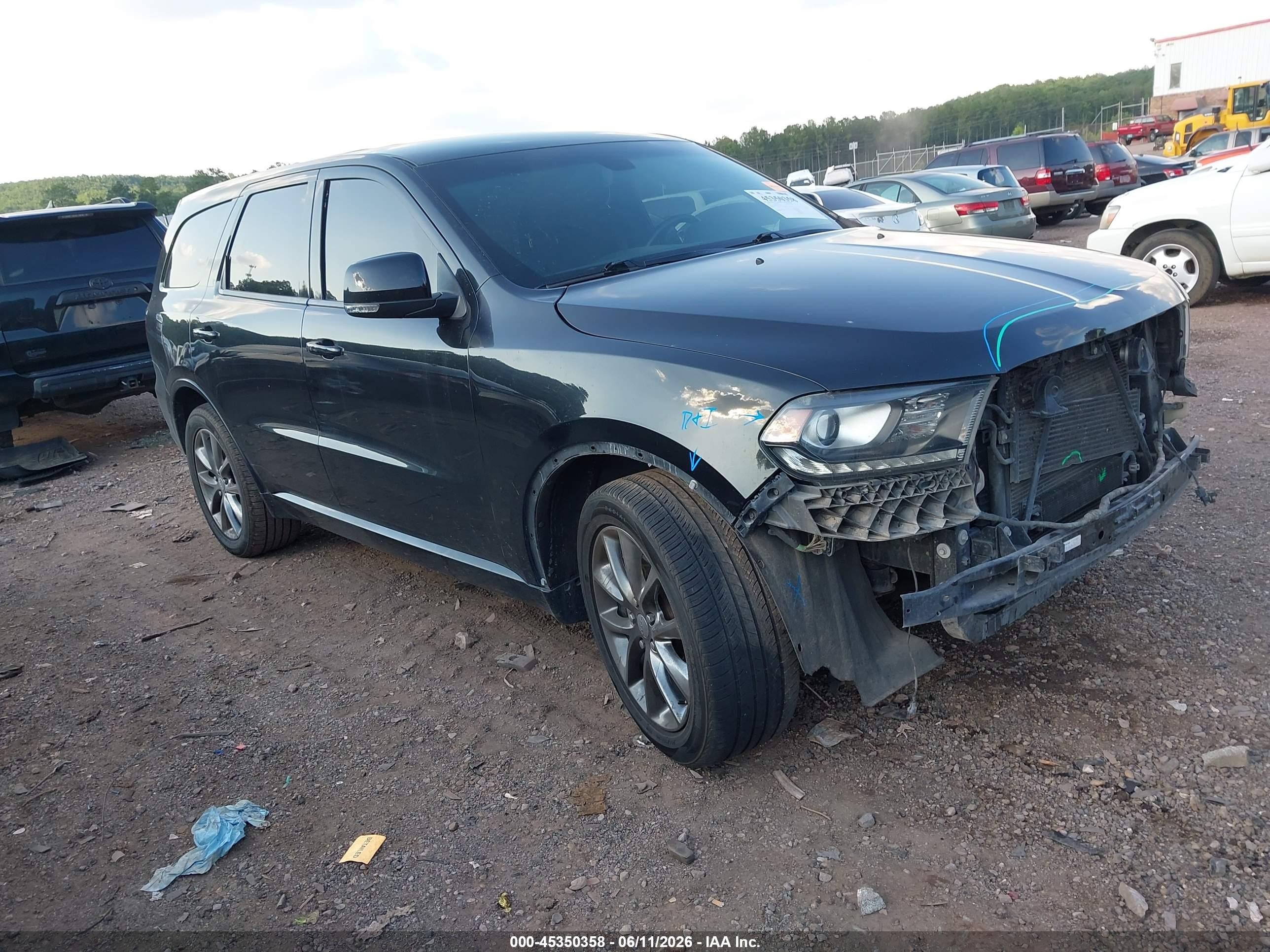 2015 Dodge Durango R/t Черный vin: 1C4SDHCT6FC709217