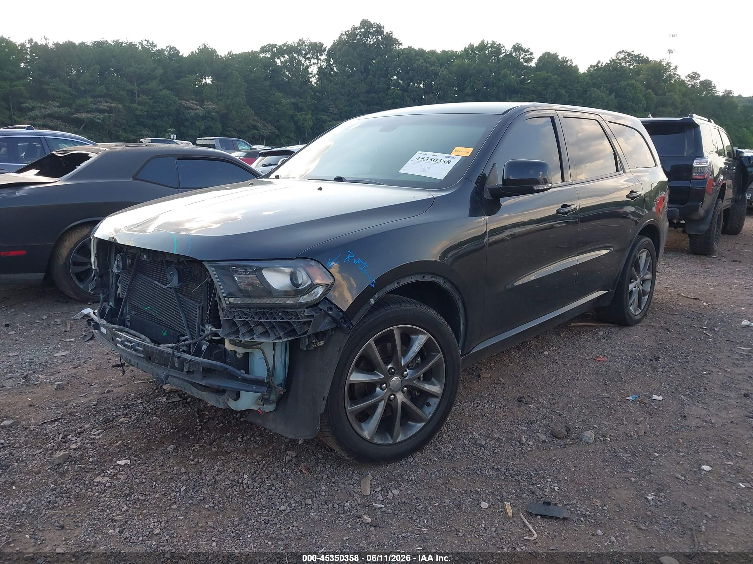 2015 Dodge Durango R/t Черный vin: 1C4SDHCT6FC709217