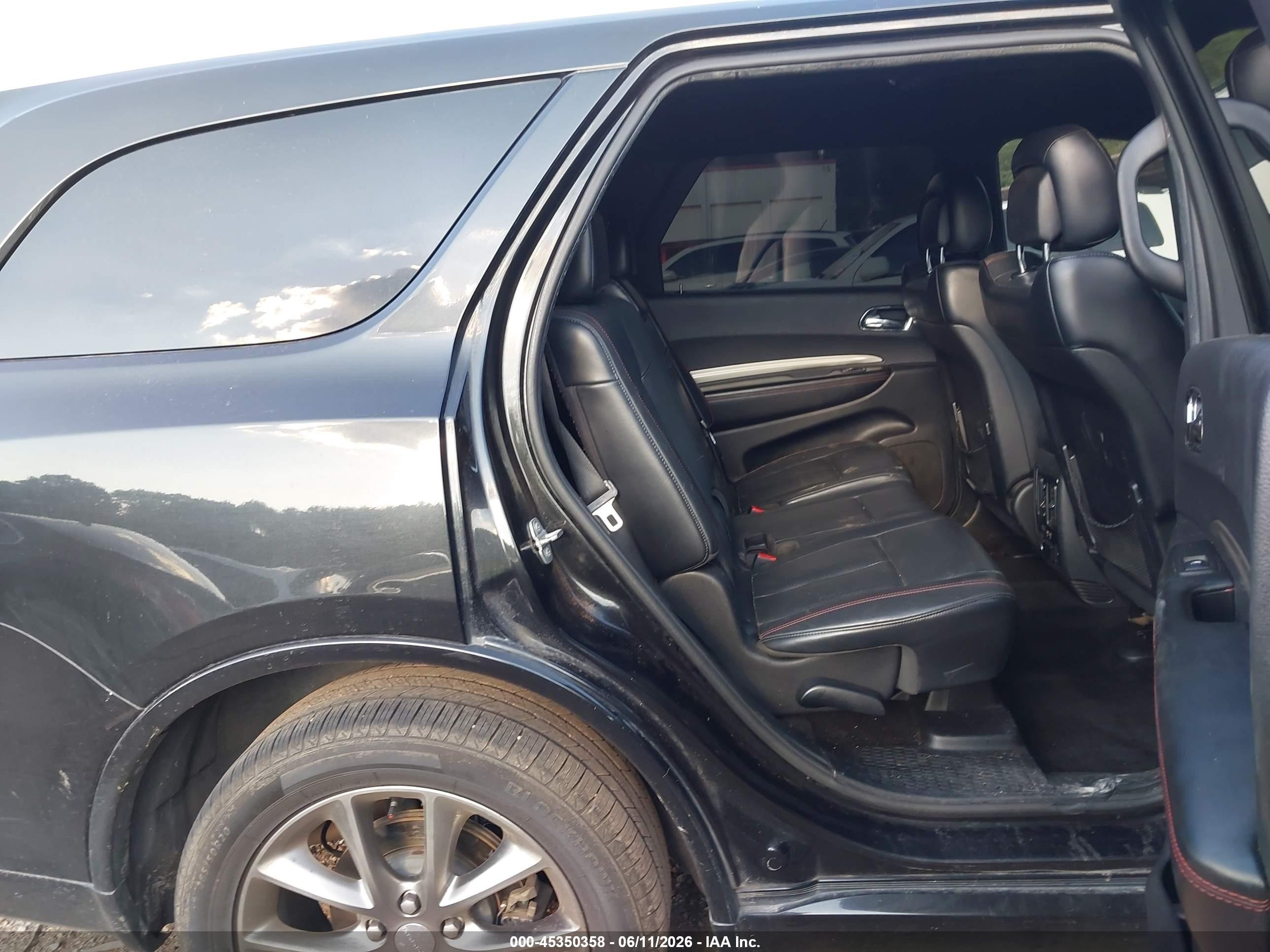 2015 Dodge Durango R/t Черный vin: 1C4SDHCT6FC709217