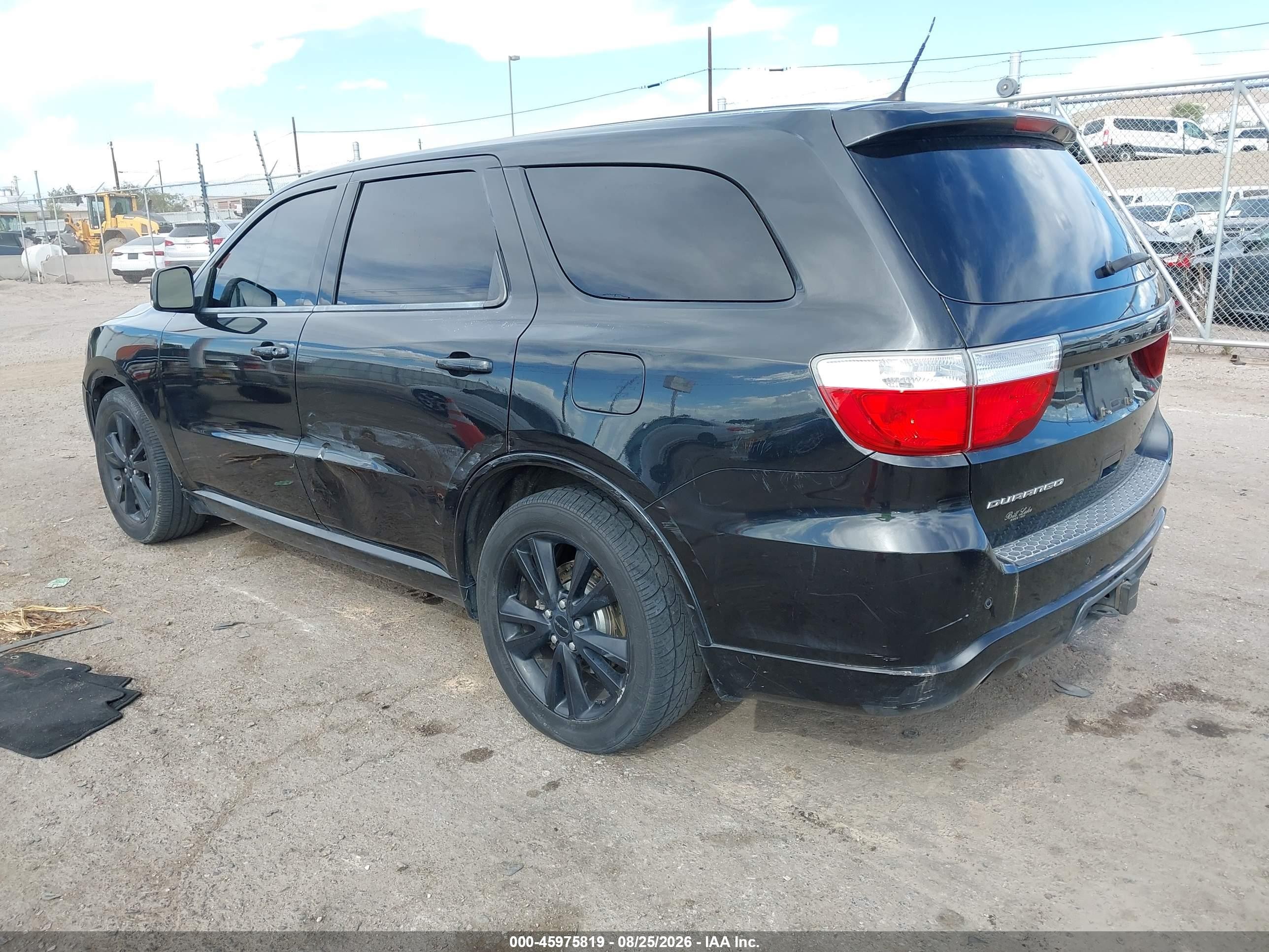 2013 Dodge Durango R/t Черный vin: 1C4SDHCT7DC677343
