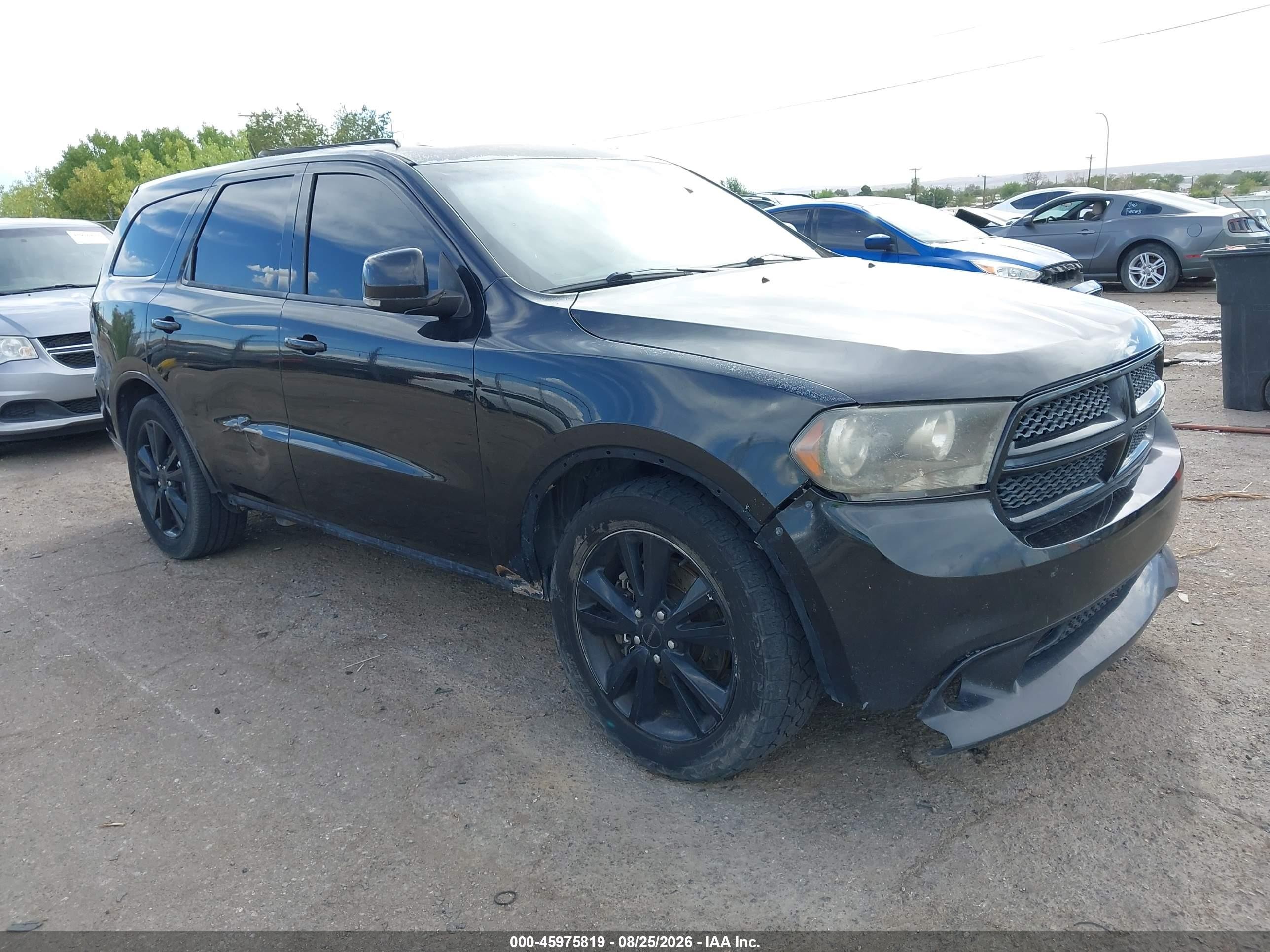 2013 Dodge Durango R/t Черный vin: 1C4SDHCT7DC677343