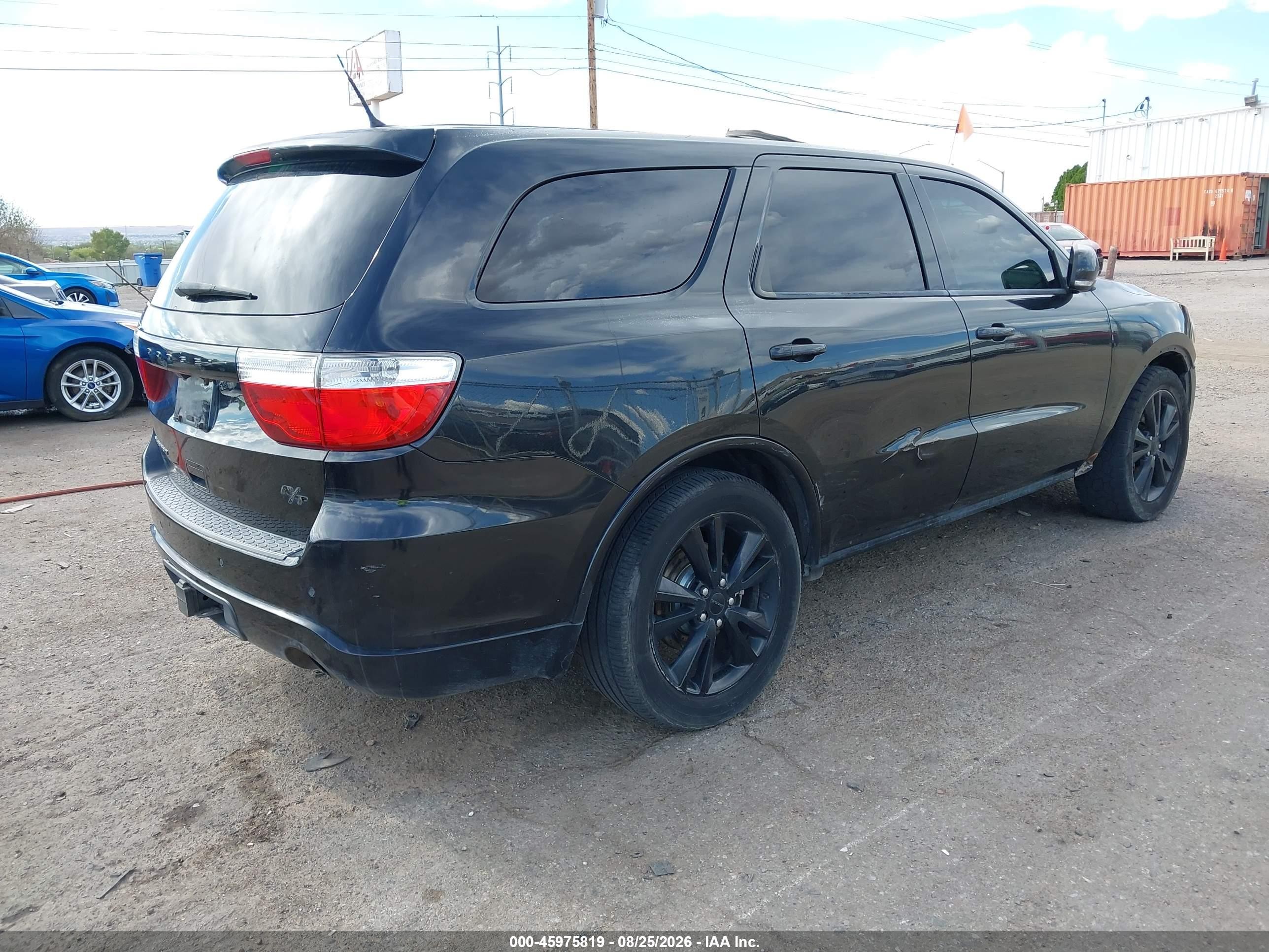 2013 Dodge Durango R/t Черный vin: 1C4SDHCT7DC677343