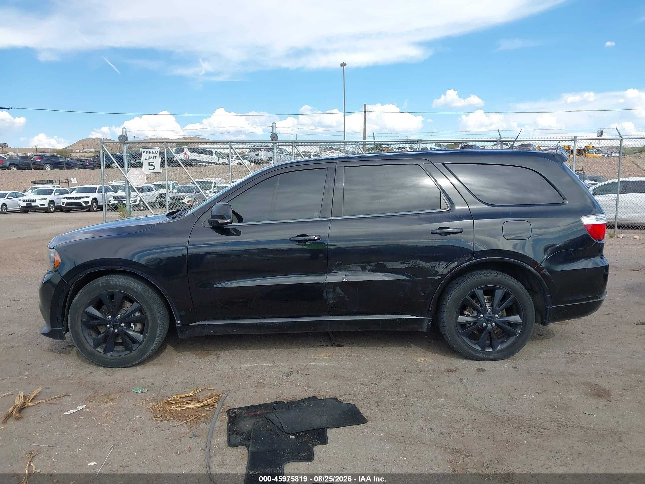 2013 Dodge Durango R/t Черный vin: 1C4SDHCT7DC677343