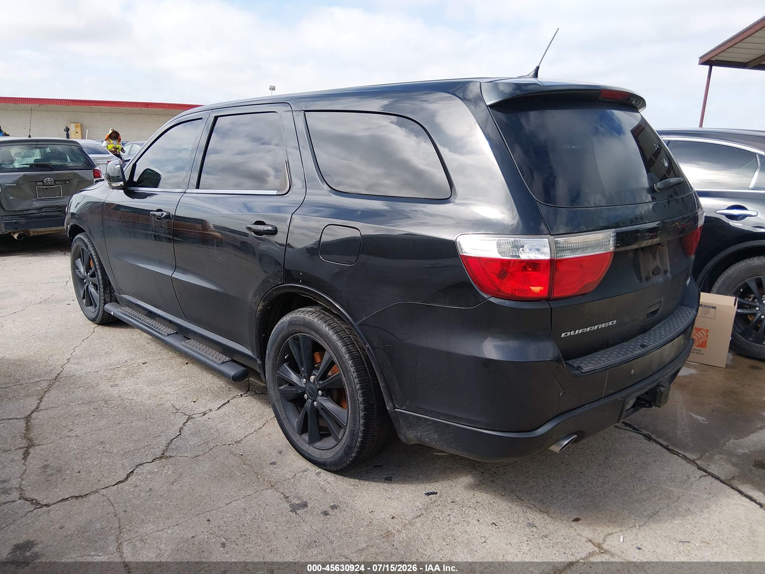 2013 Dodge Durango R/t Черный vin: 1C4SDHCT7DC689055