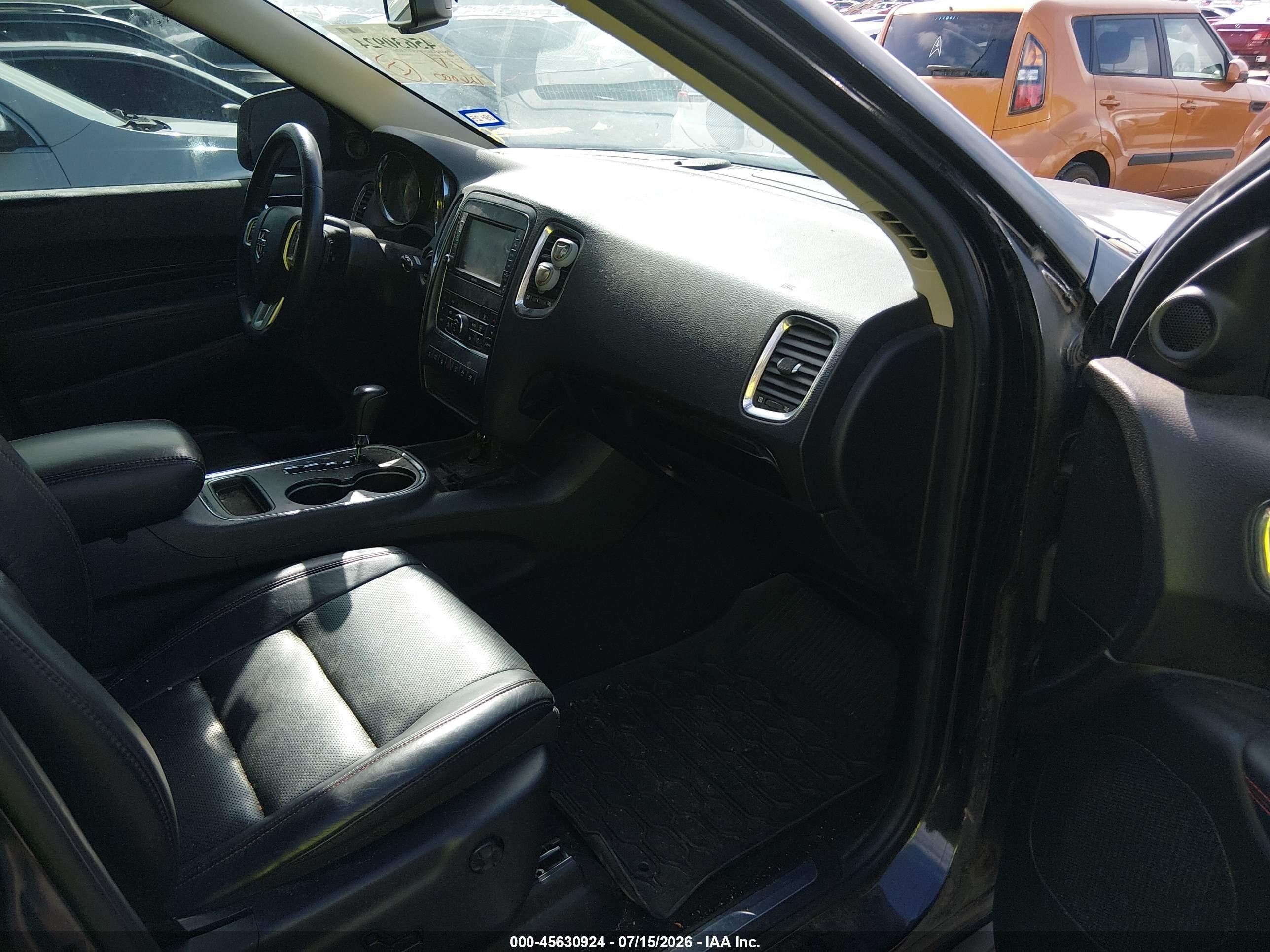 2013 Dodge Durango R/t Черный vin: 1C4SDHCT7DC689055