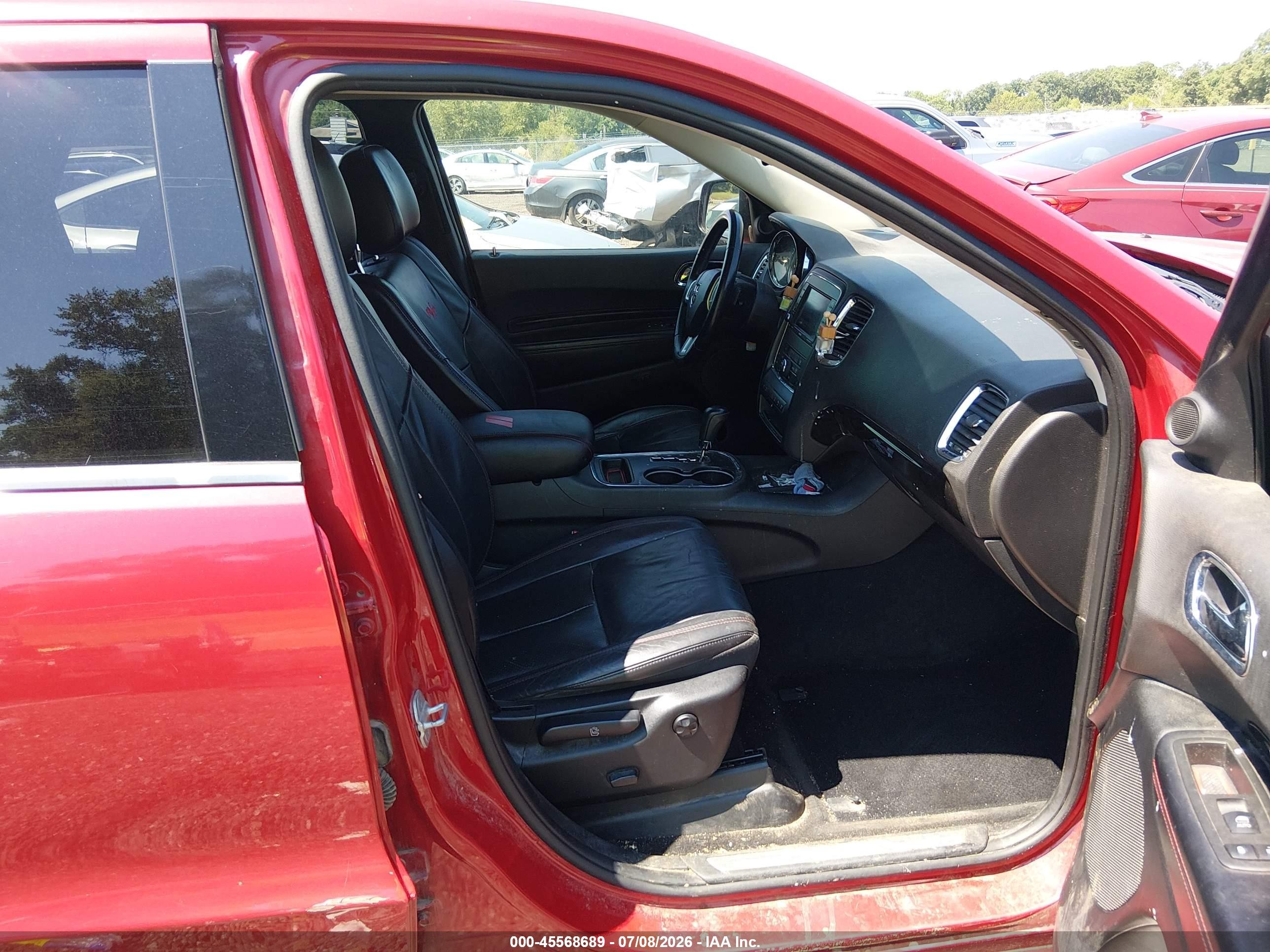 2013 Dodge Durango R/t Red vin: 1C4SDHCT8DC520694