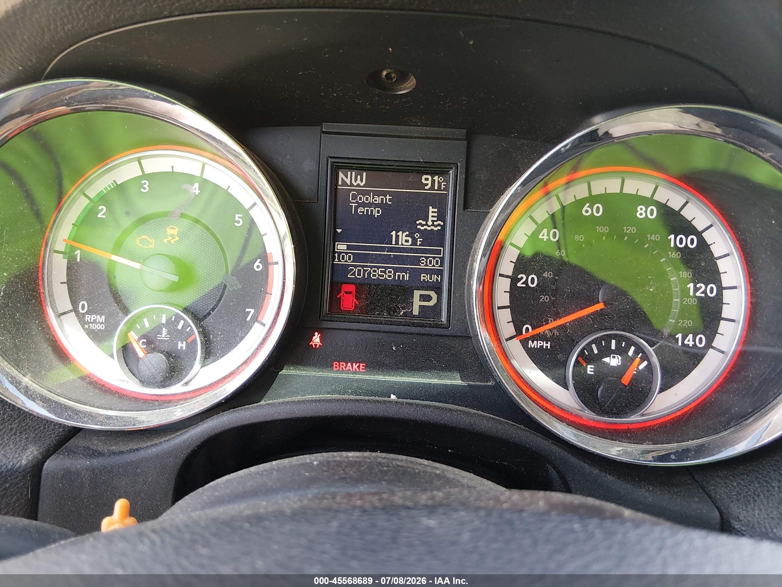 2013 Dodge Durango R/t Red vin: 1C4SDHCT8DC520694