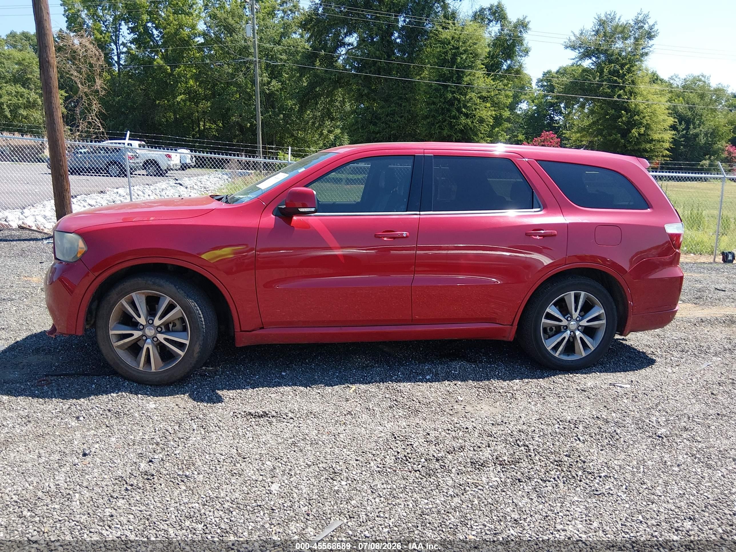 2013 Dodge Durango R/t Red vin: 1C4SDHCT8DC520694