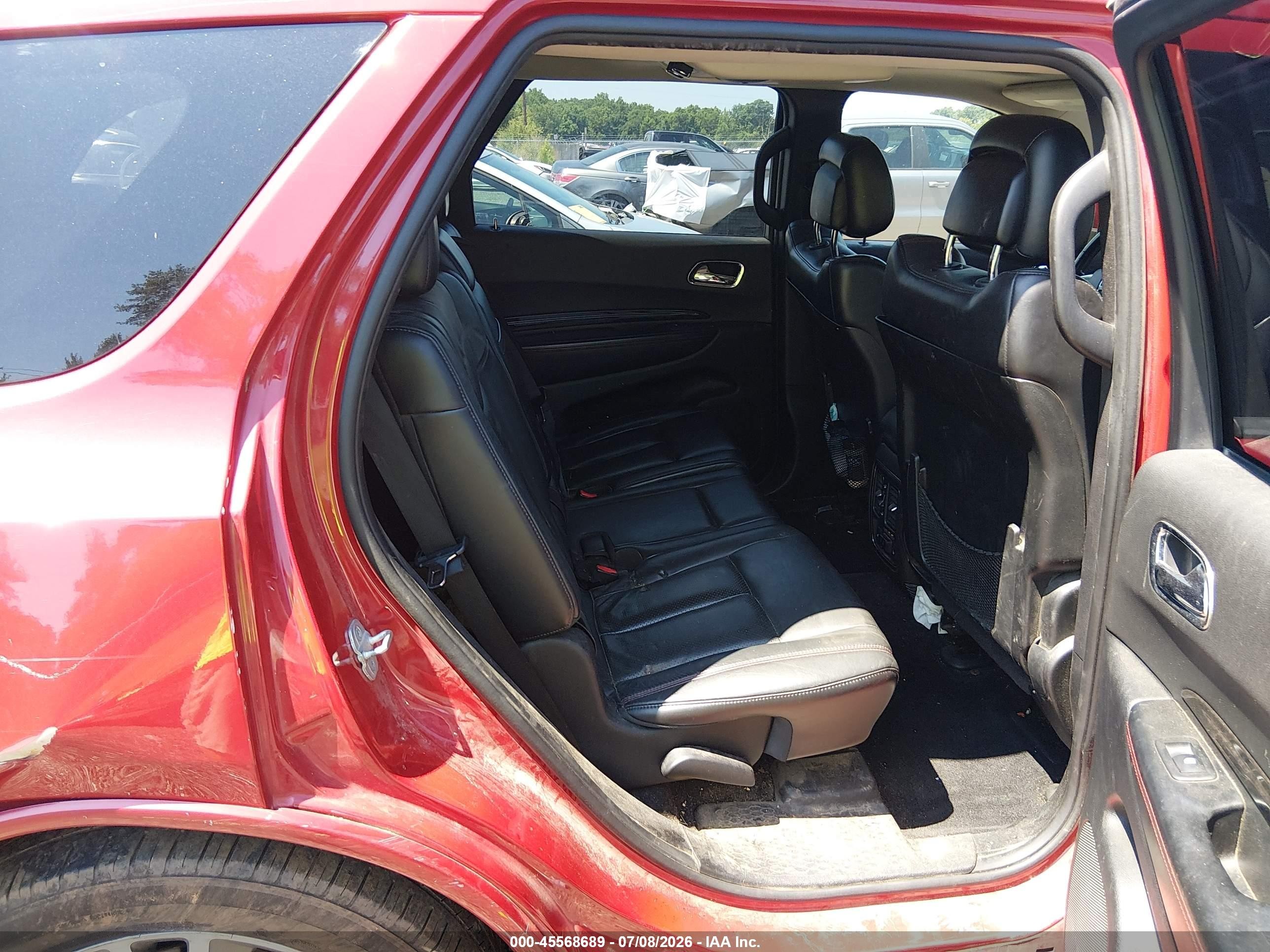 2013 Dodge Durango R/t Red vin: 1C4SDHCT8DC520694