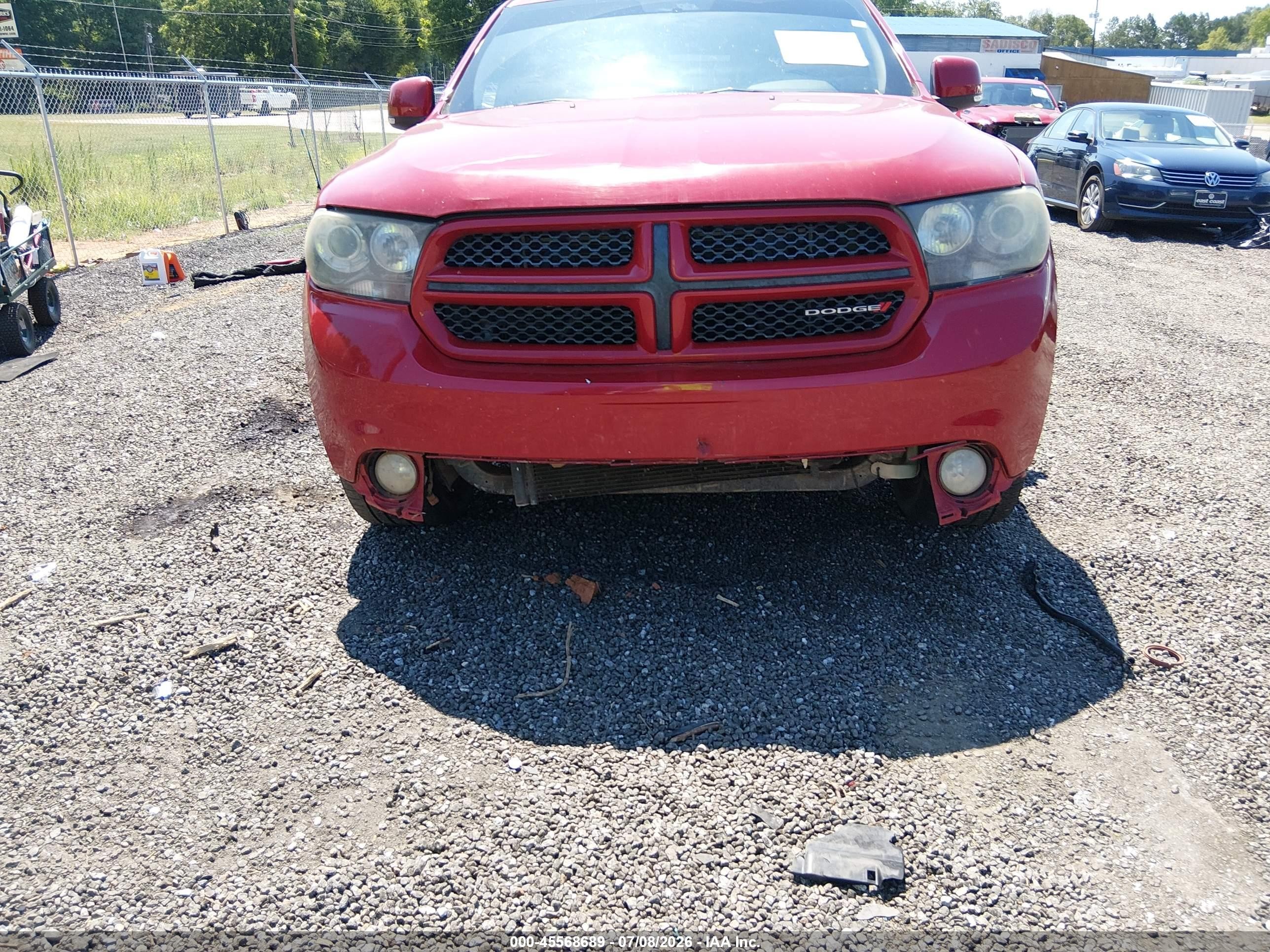 2013 Dodge Durango R/t Red vin: 1C4SDHCT8DC520694