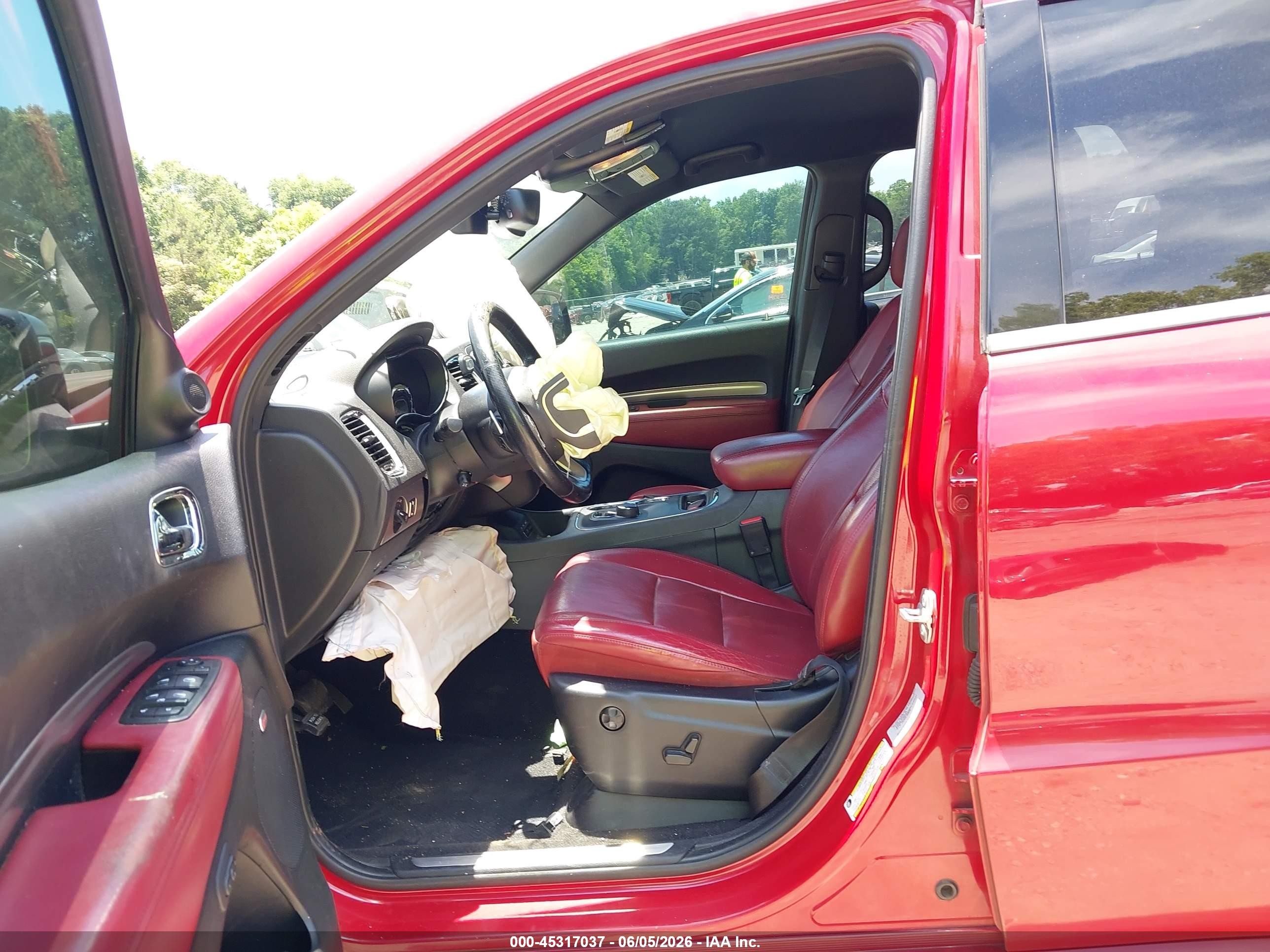 2015 Dodge Durango R/t Red vin: 1C4SDHCT8FC119648