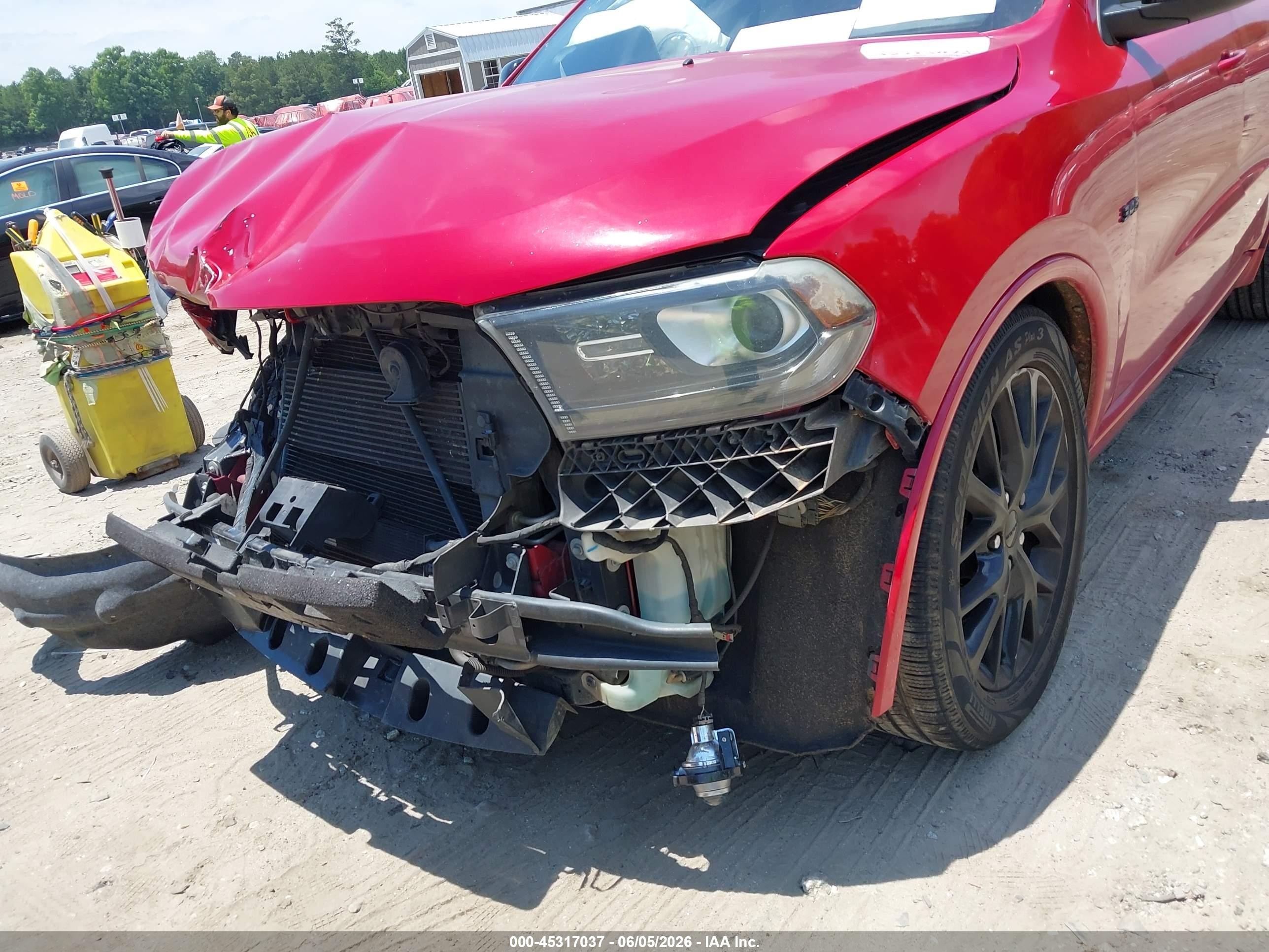 2015 Dodge Durango R/t Red vin: 1C4SDHCT8FC119648