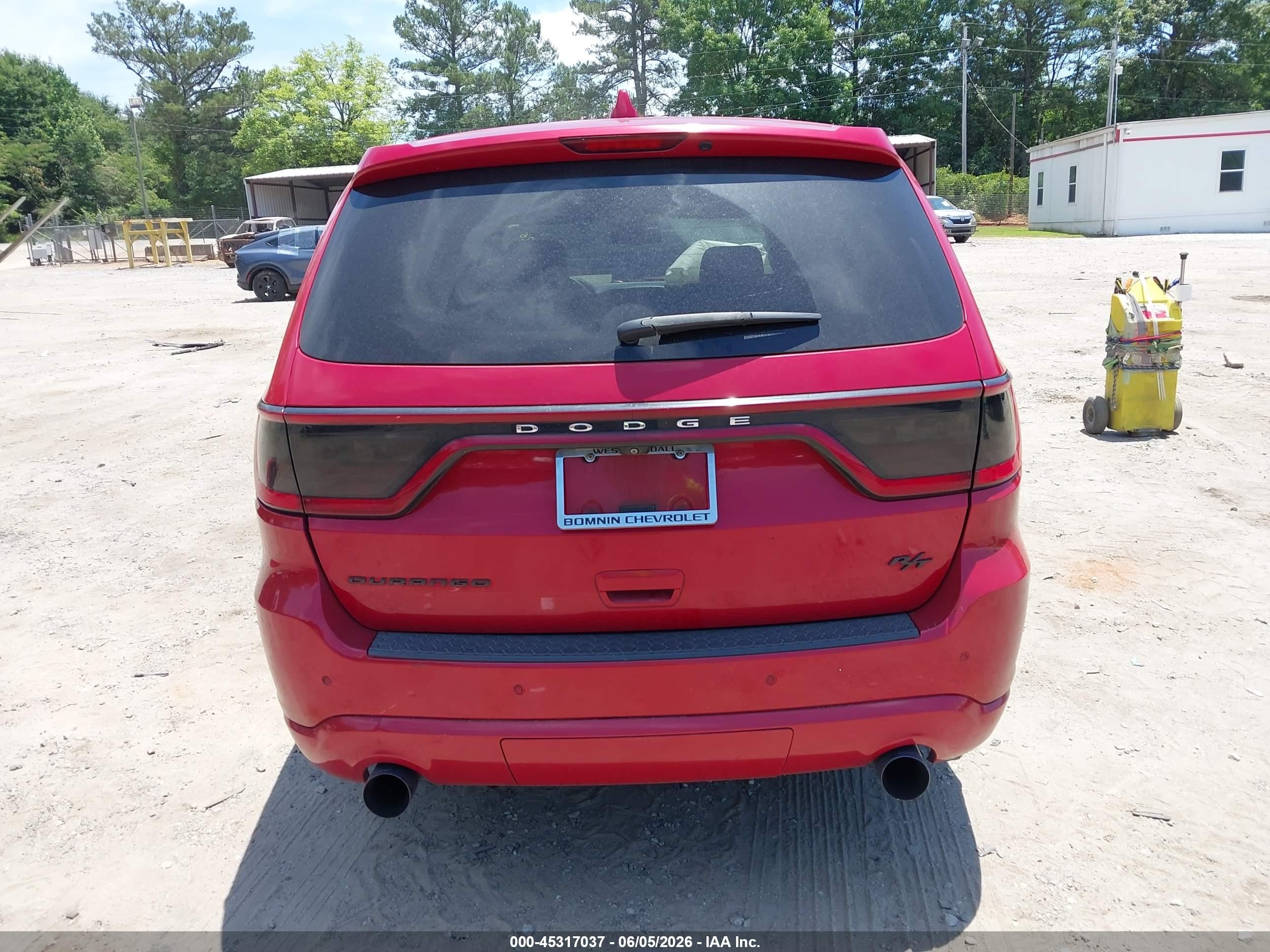 2015 Dodge Durango R/t Red vin: 1C4SDHCT8FC119648