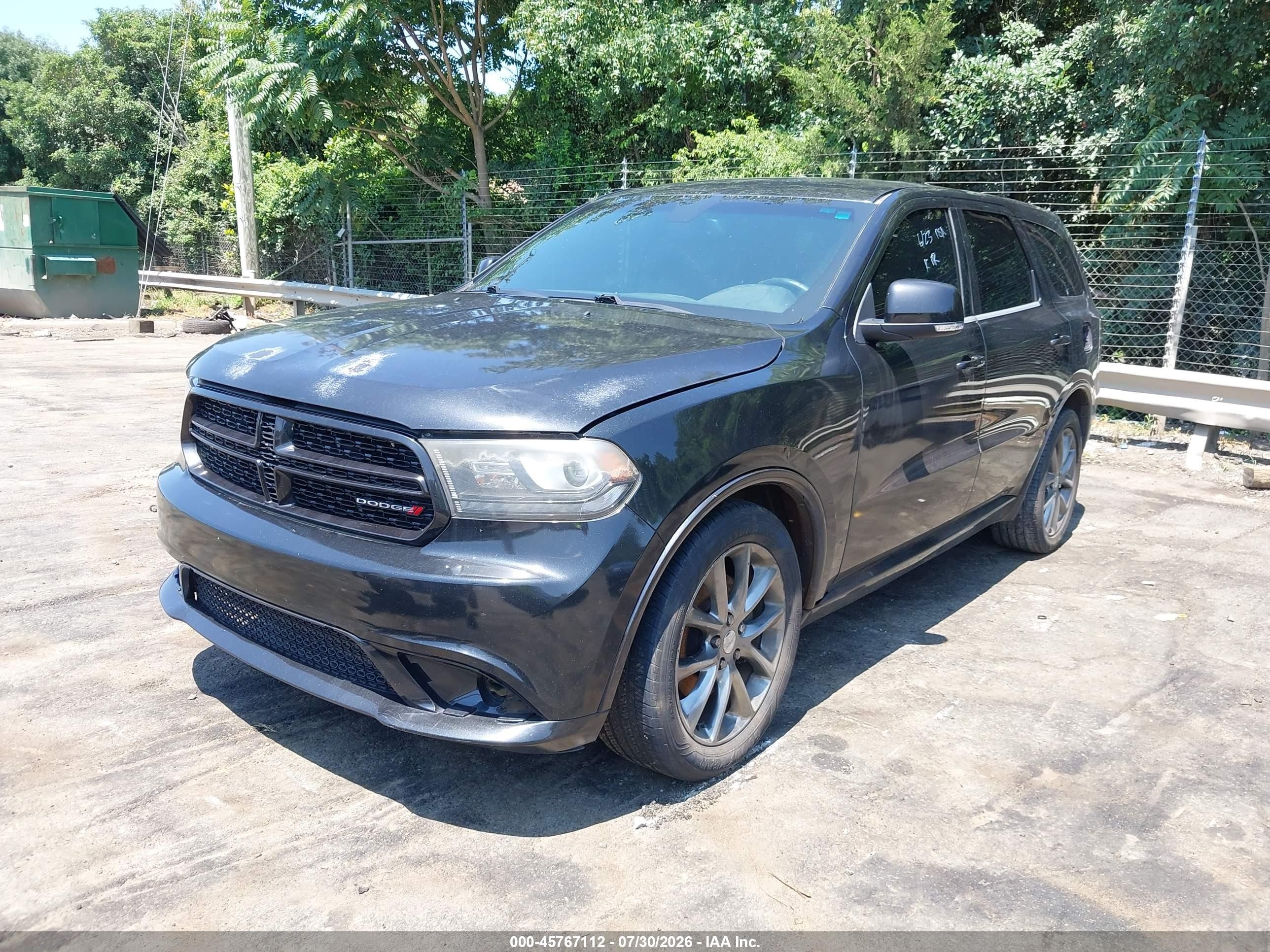 2014 Dodge Durango R/t Black vin: 1C4SDHCT9EC387896