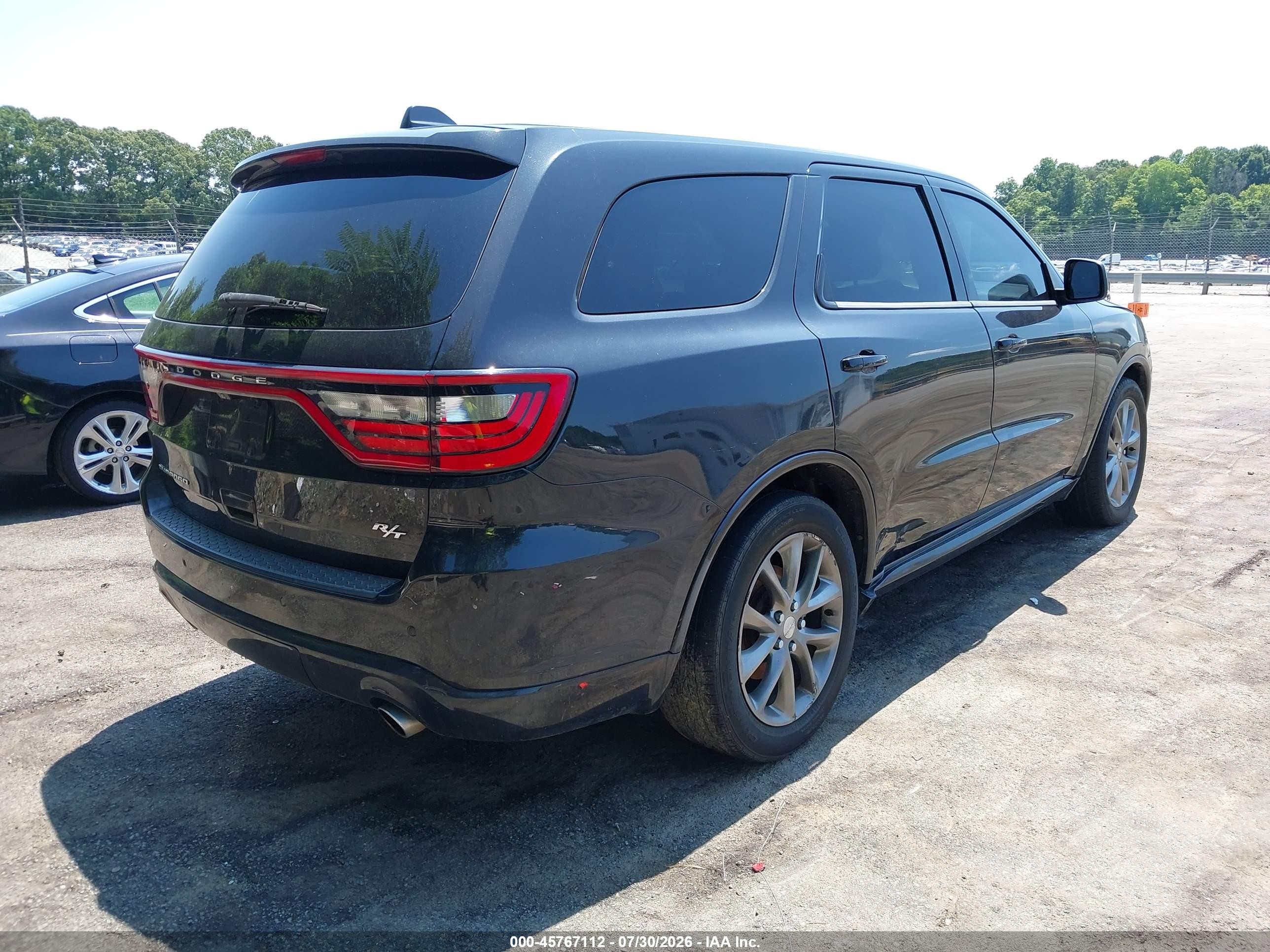 2014 Dodge Durango R/t Black vin: 1C4SDHCT9EC387896