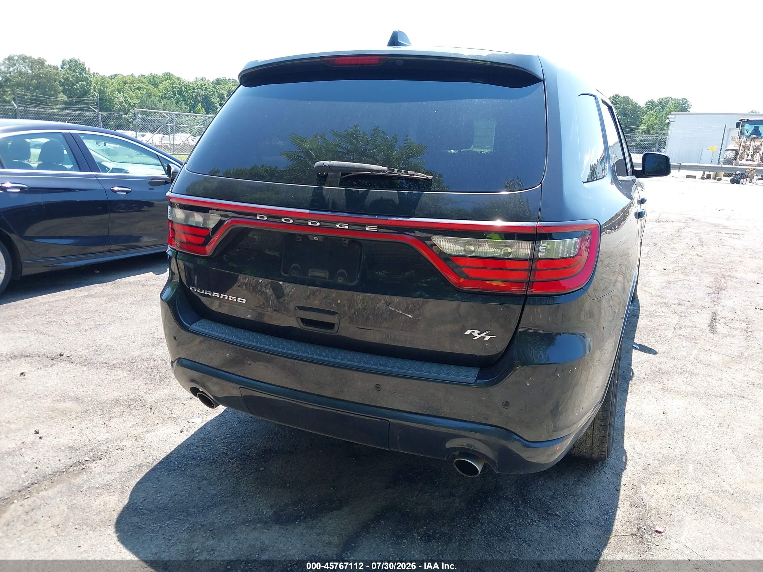2014 Dodge Durango R/t Black vin: 1C4SDHCT9EC387896