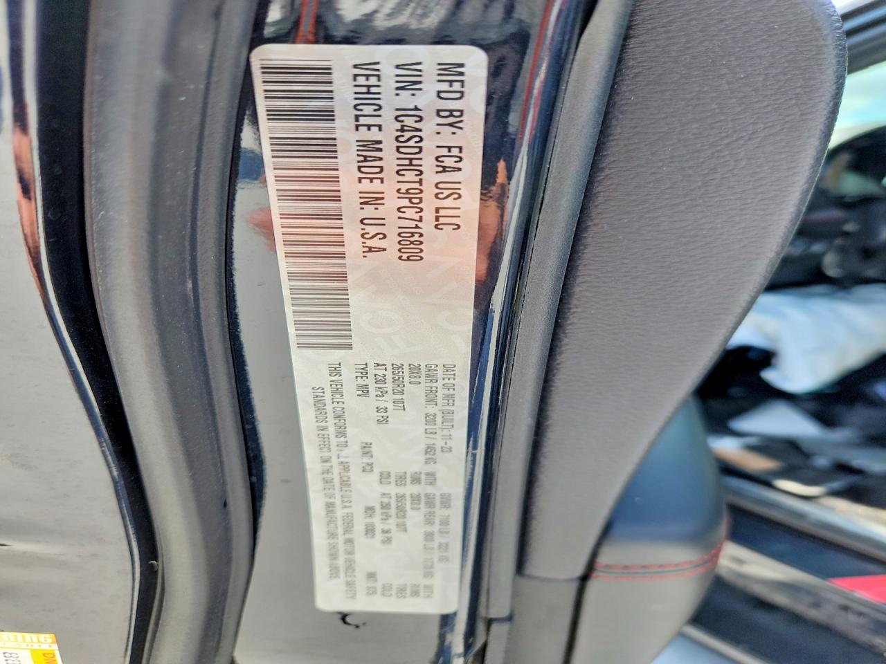 2023 Dodge Durango R/t Blue vin: 1C4SDHCT9PC716809