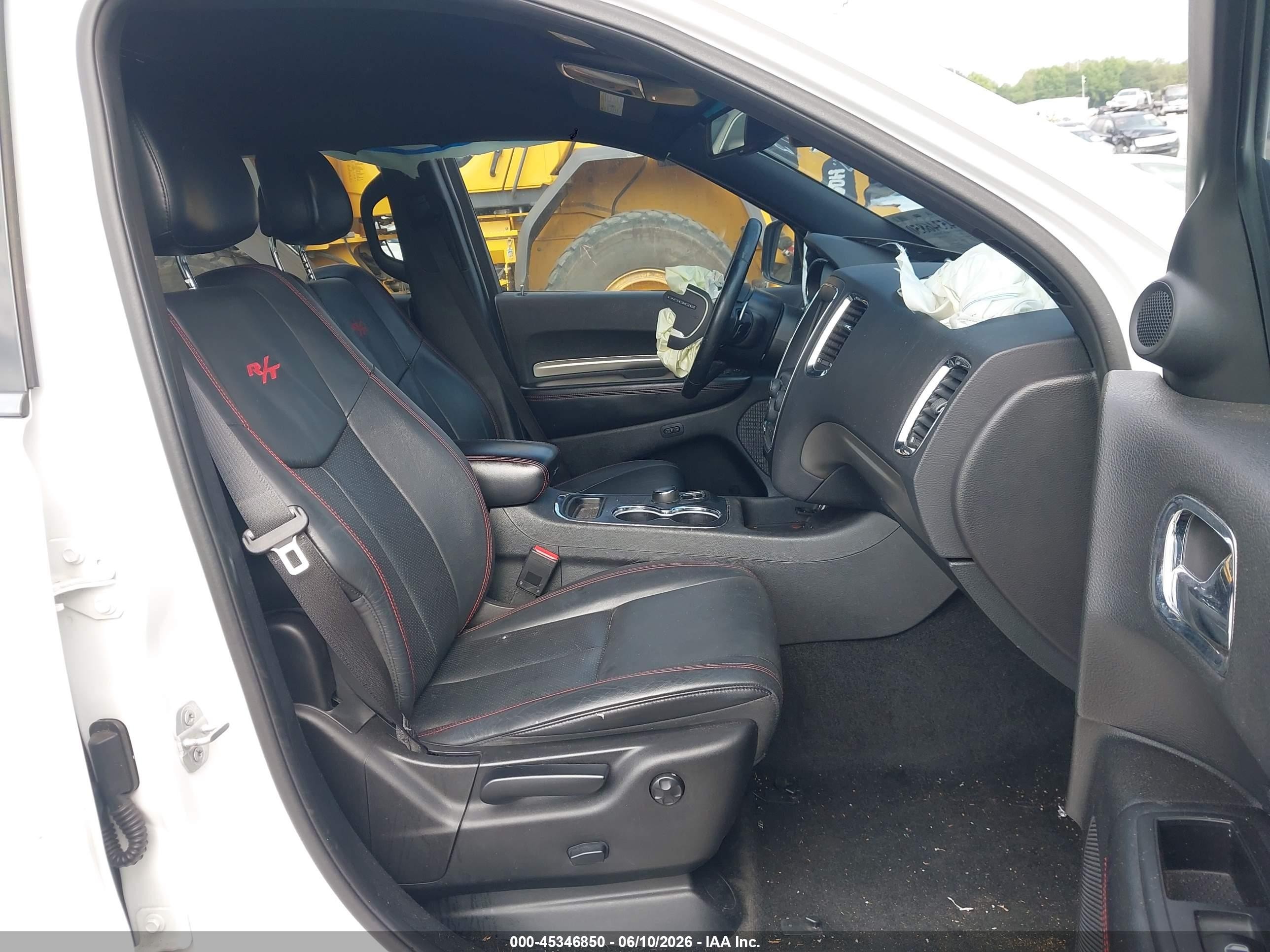 2015 Dodge Durango R/t White vin: 1C4SDHCTXFC810132