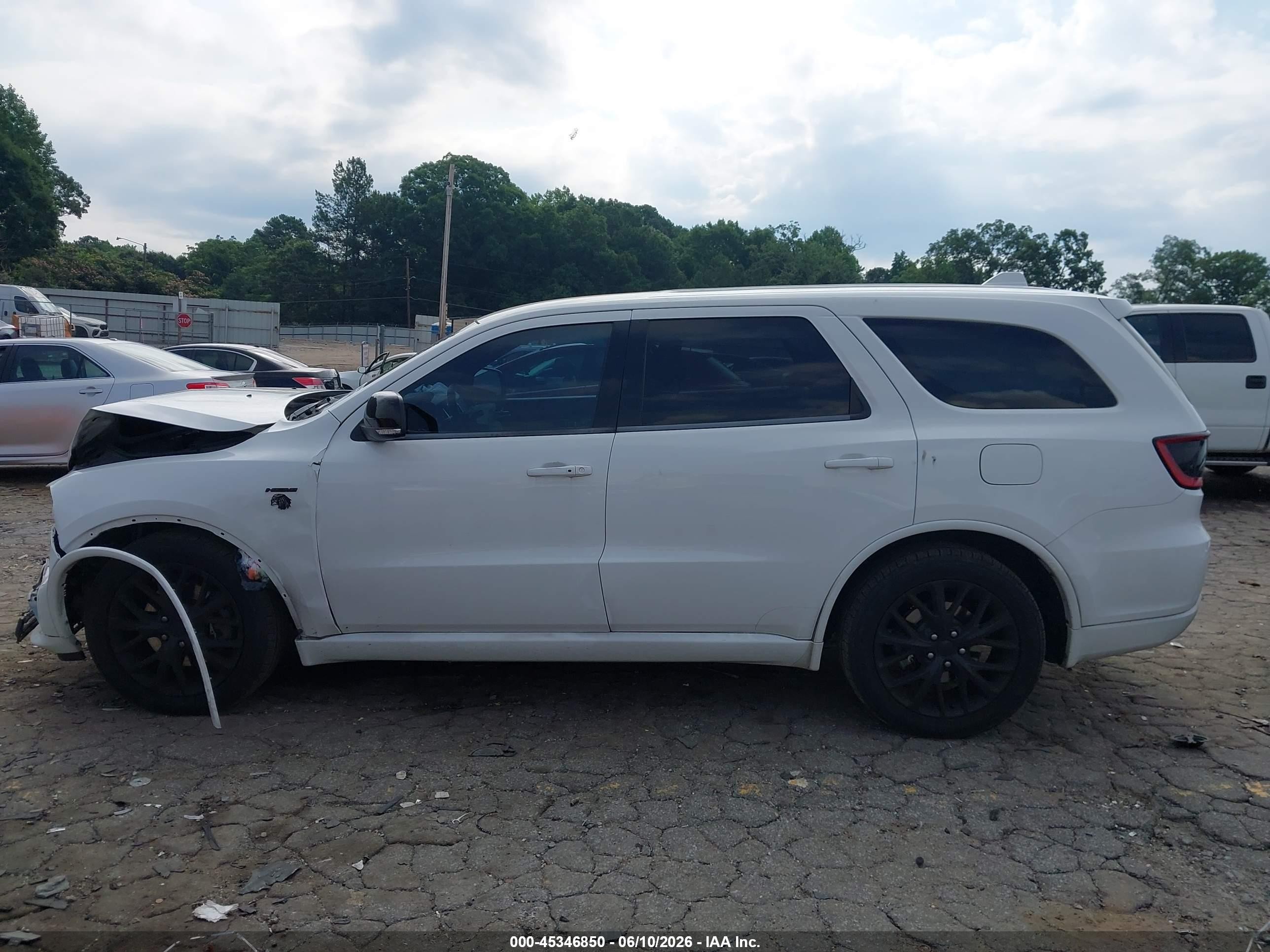2015 Dodge Durango R/t White vin: 1C4SDHCTXFC810132