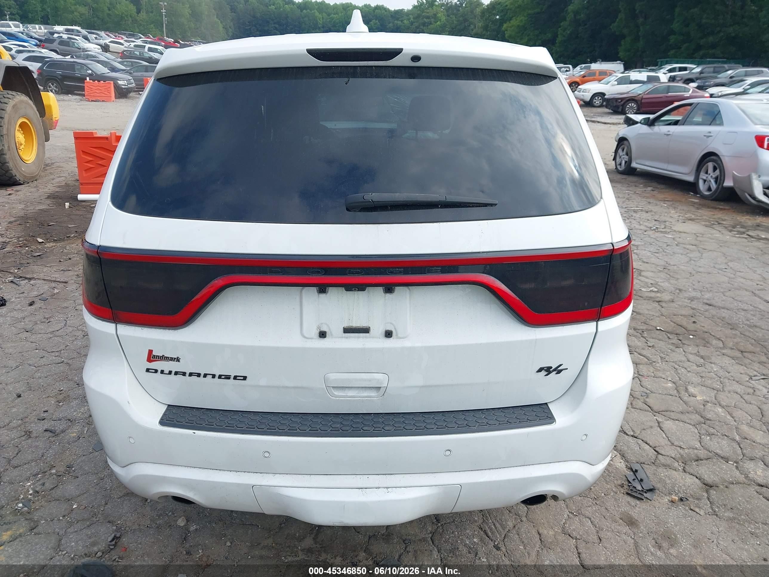 2015 Dodge Durango R/t White vin: 1C4SDHCTXFC810132