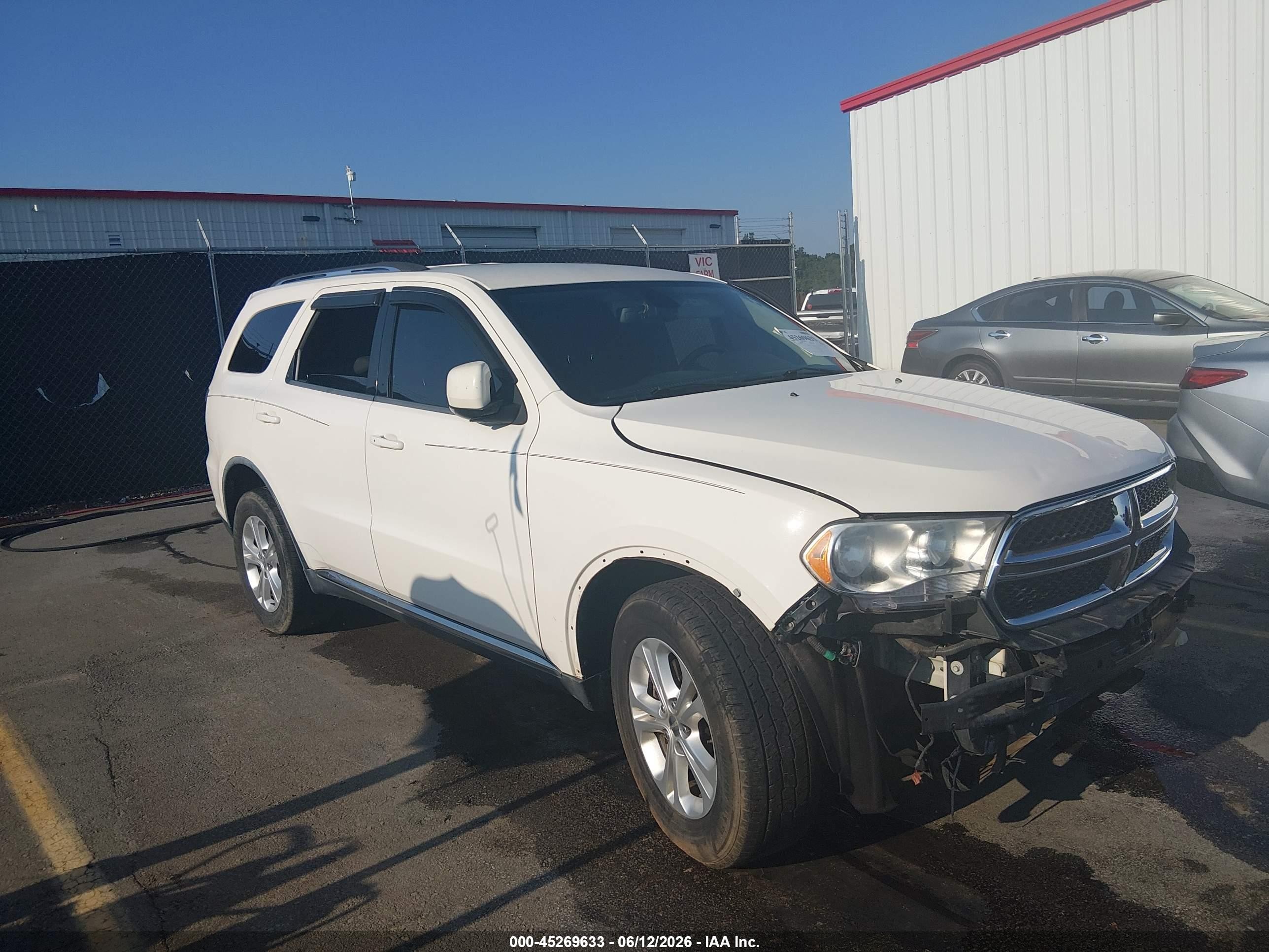 2012 Dodge Durango Crew Белый vin: 1C4SDHDT1CC204888