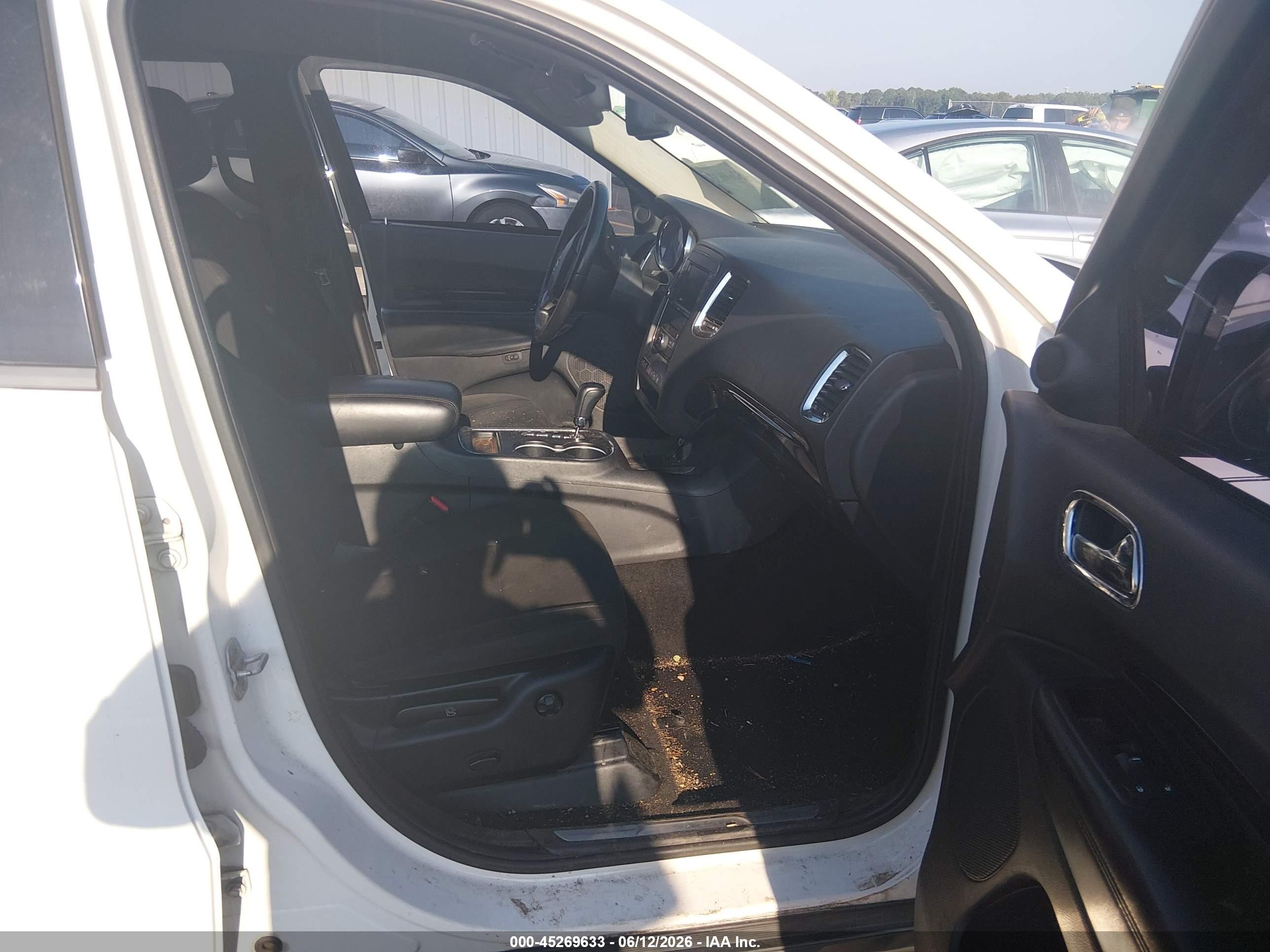 2012 Dodge Durango Crew White vin: 1C4SDHDT1CC204888
